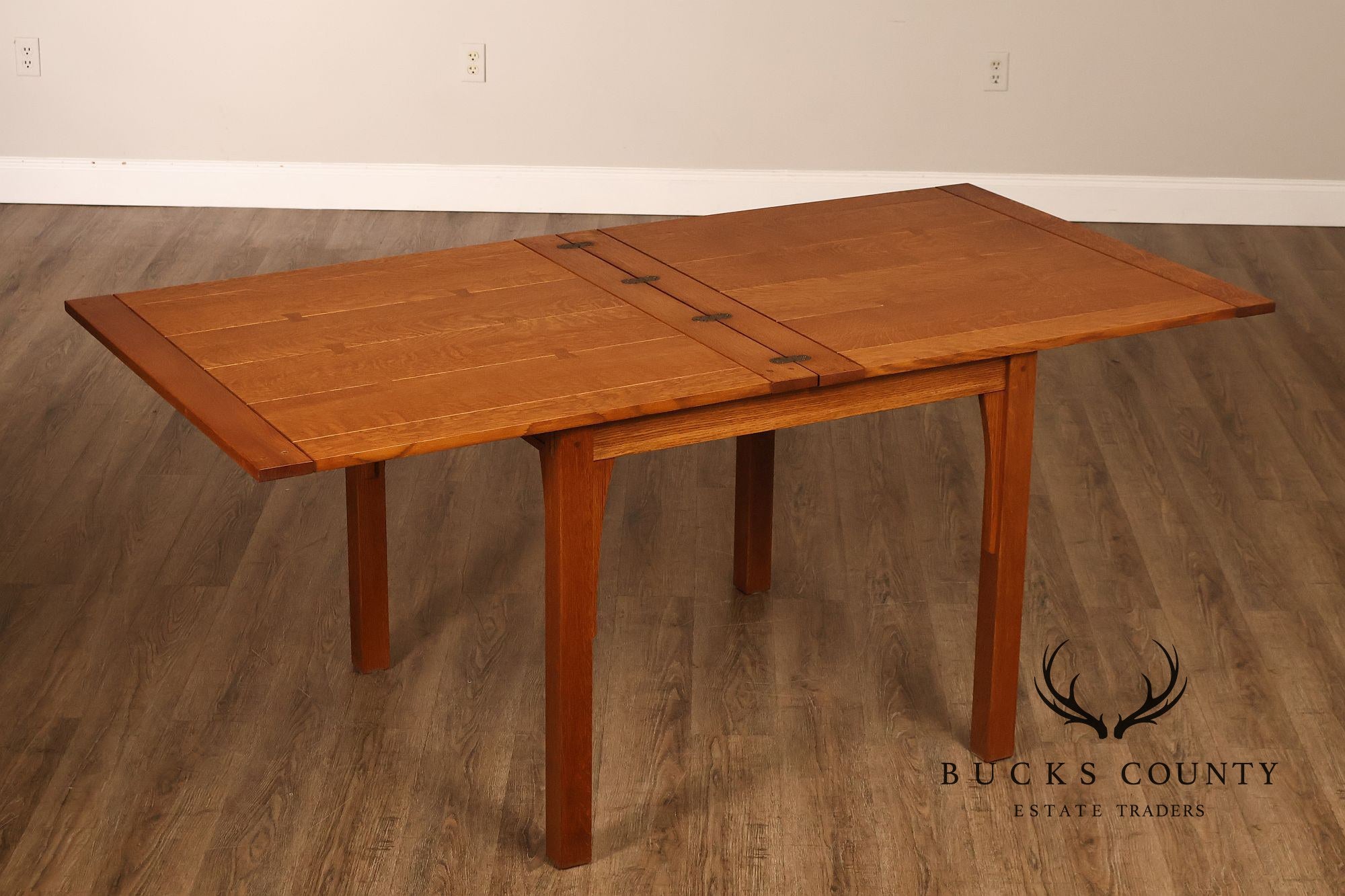 Stickley Mission Collection Oak Flip Top Dining Table