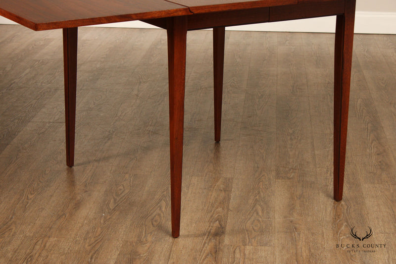Lane 'Tuxedo' Mid Century Modern Walnut Drop Leaf Dining Table