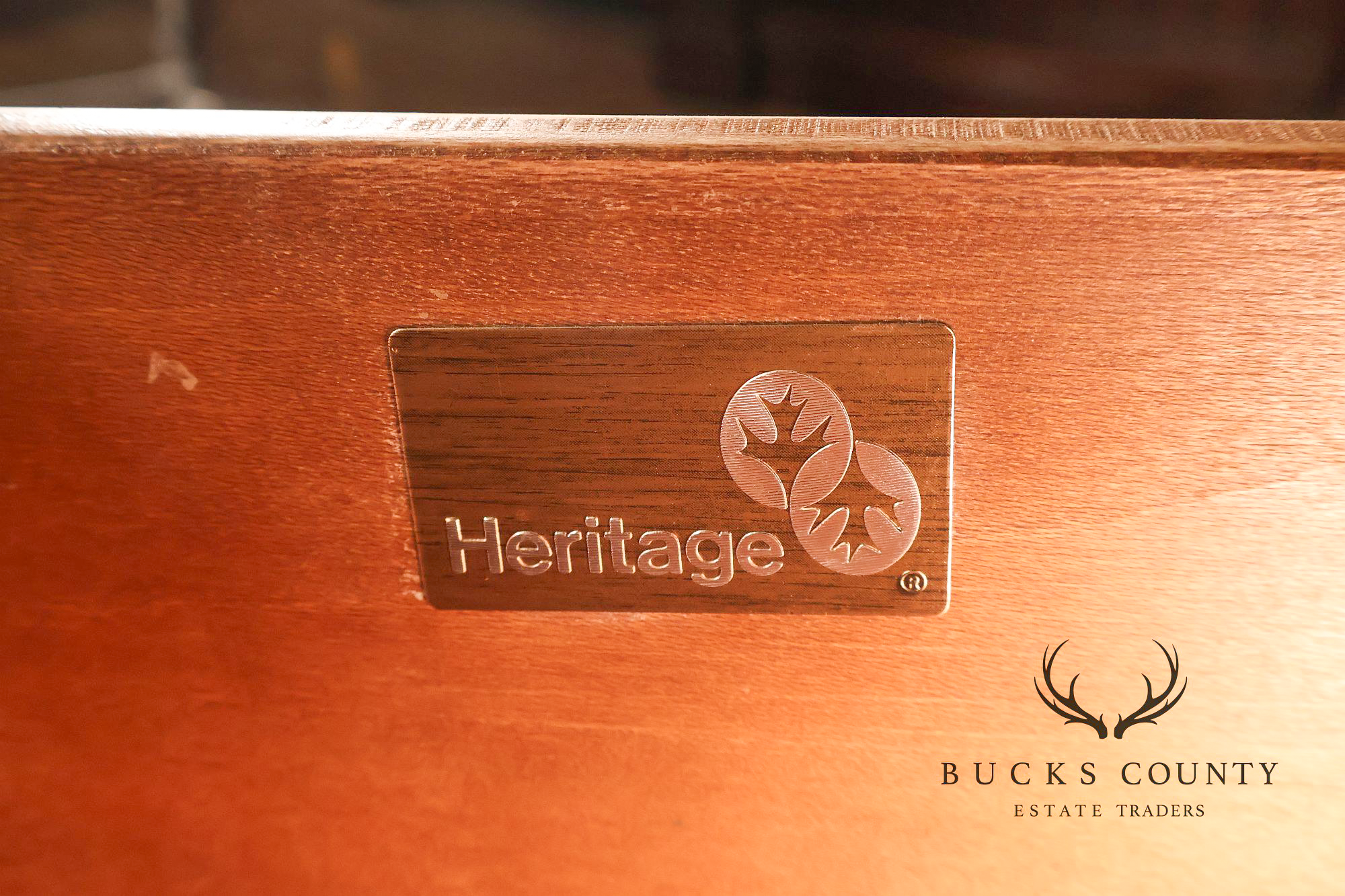 Drexel Heritage Chippendale Style Mahogany Eight Drawer Tall Chest