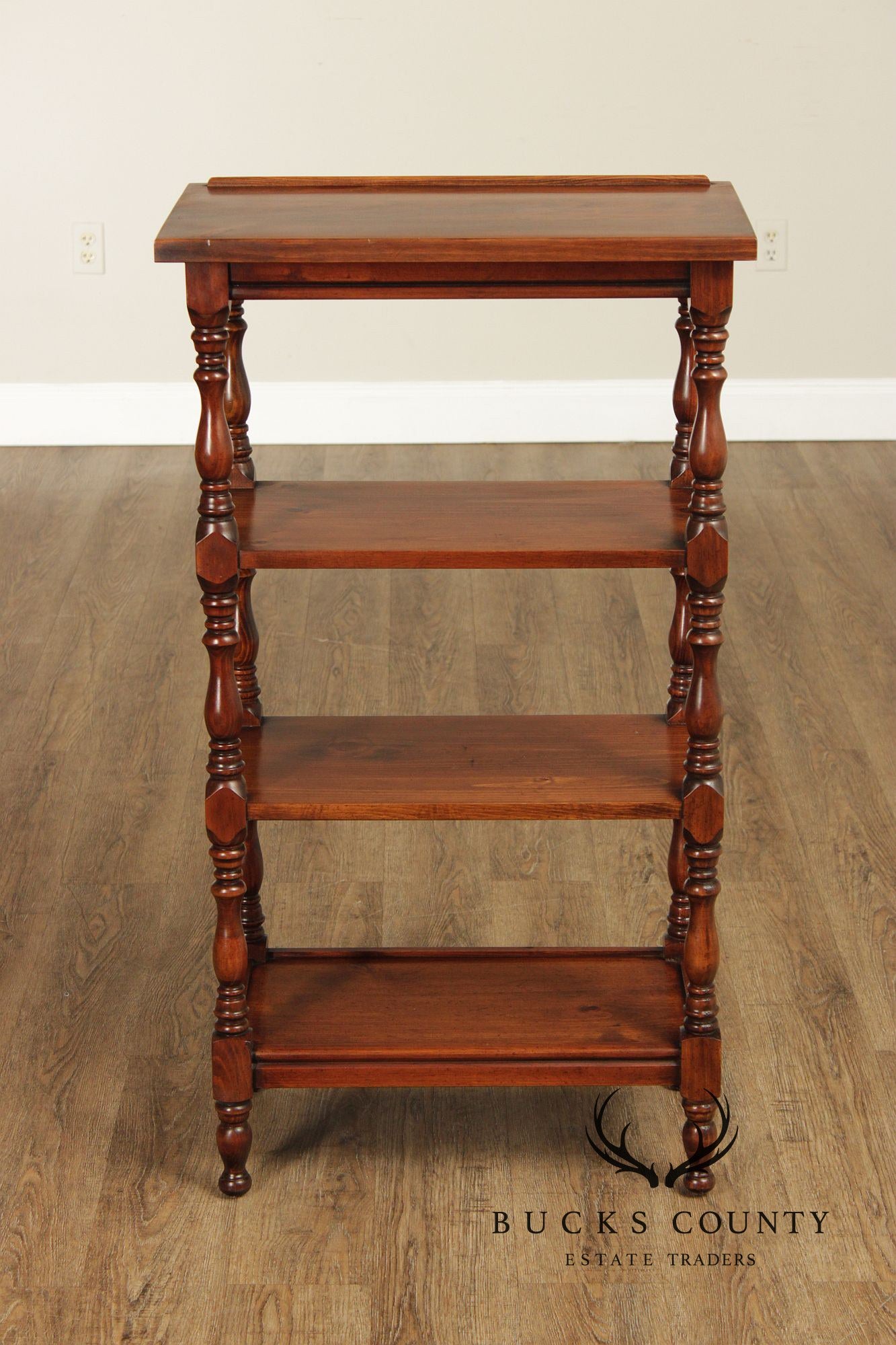 English Traditional Style Pine Bookcase Etagere Lectern