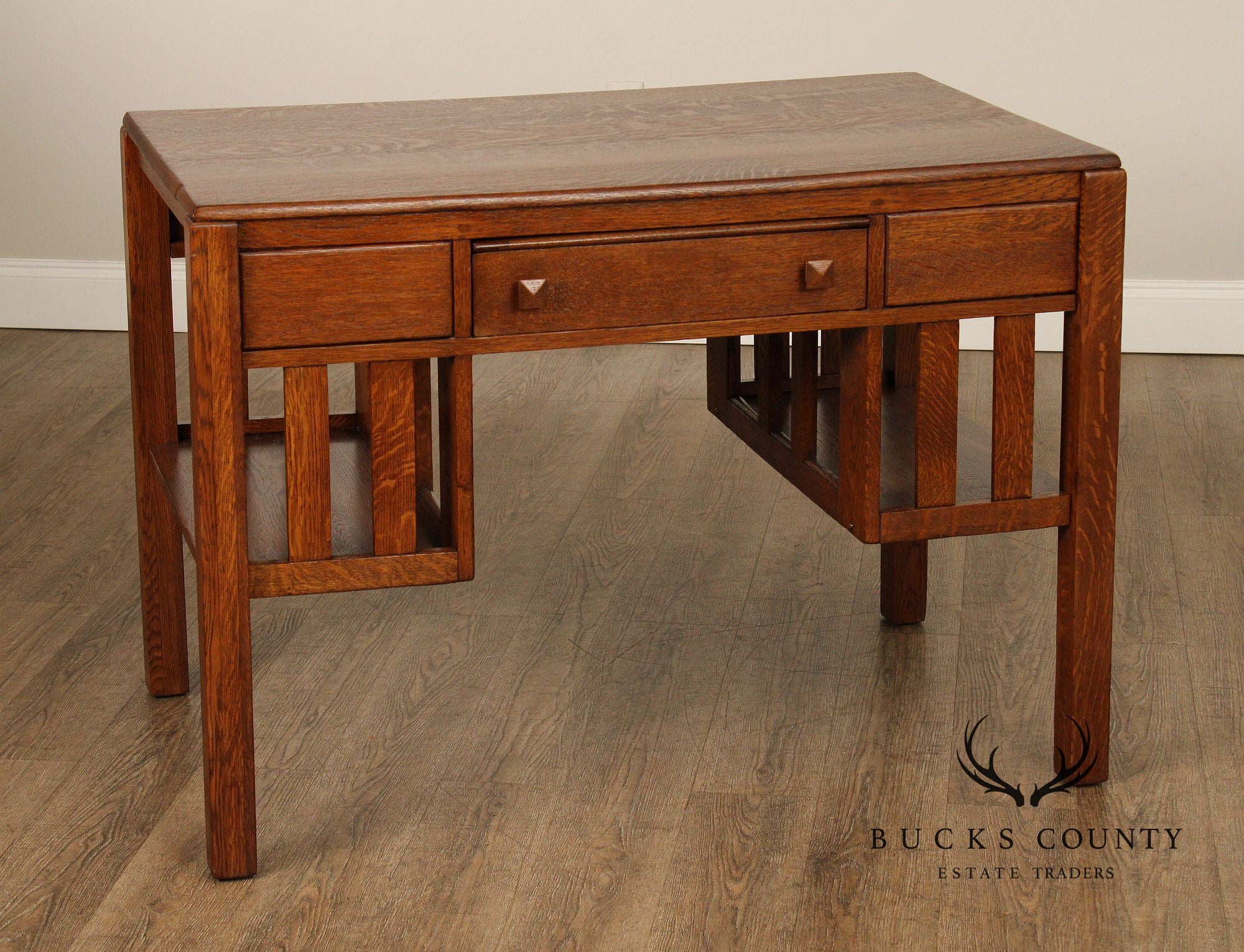 Antique Mission Oak Writing Desk