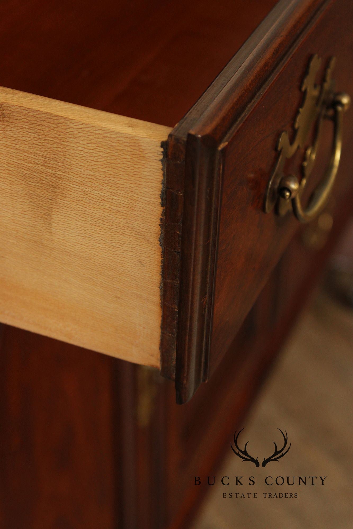 Drexel Chippendale Style Cherry Door Dresser