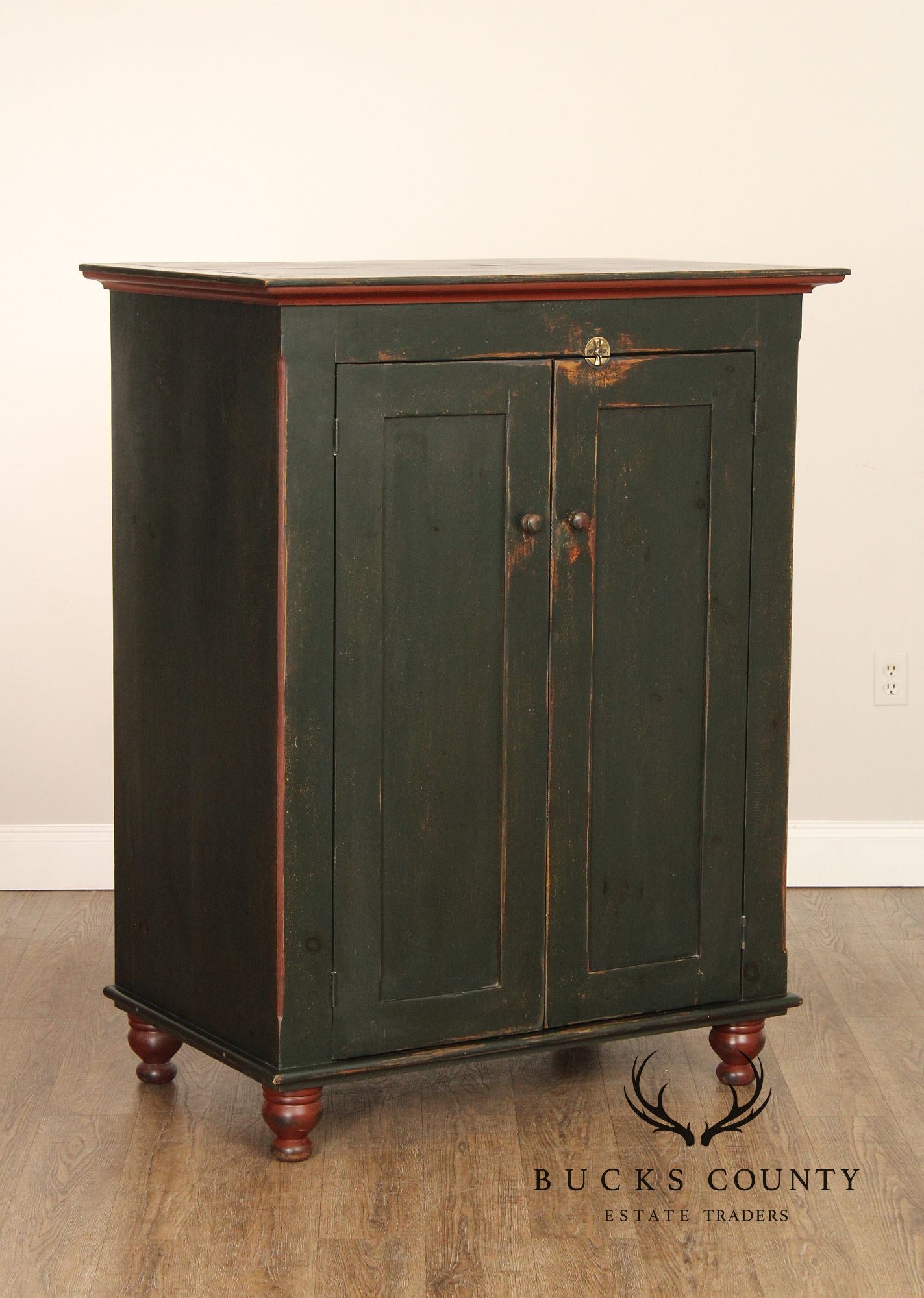 Oley Valley Reproductions Distress Painted Cupboard