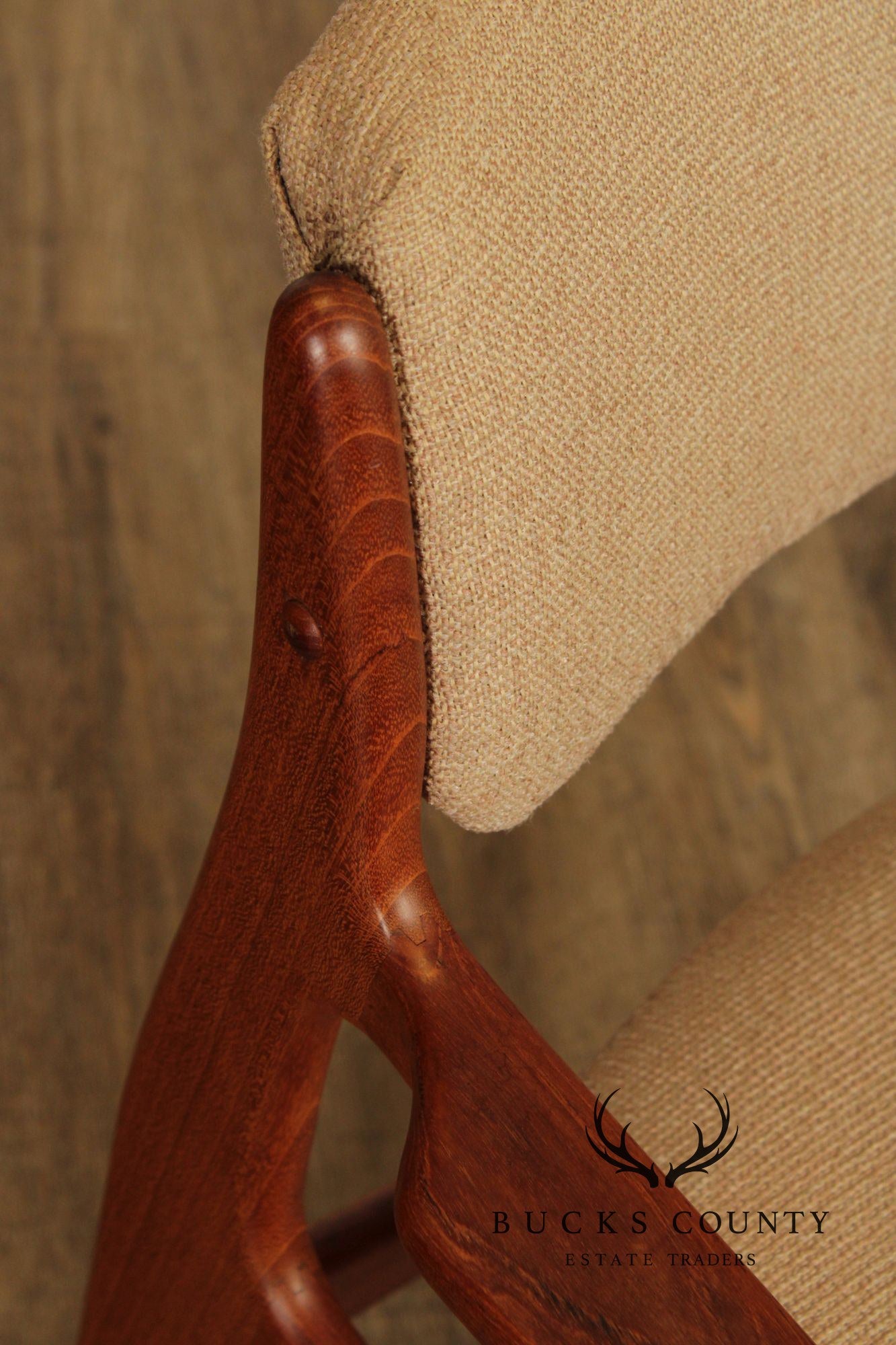 Benny Linden Danish Modern Style Pair of Teak Armchairs