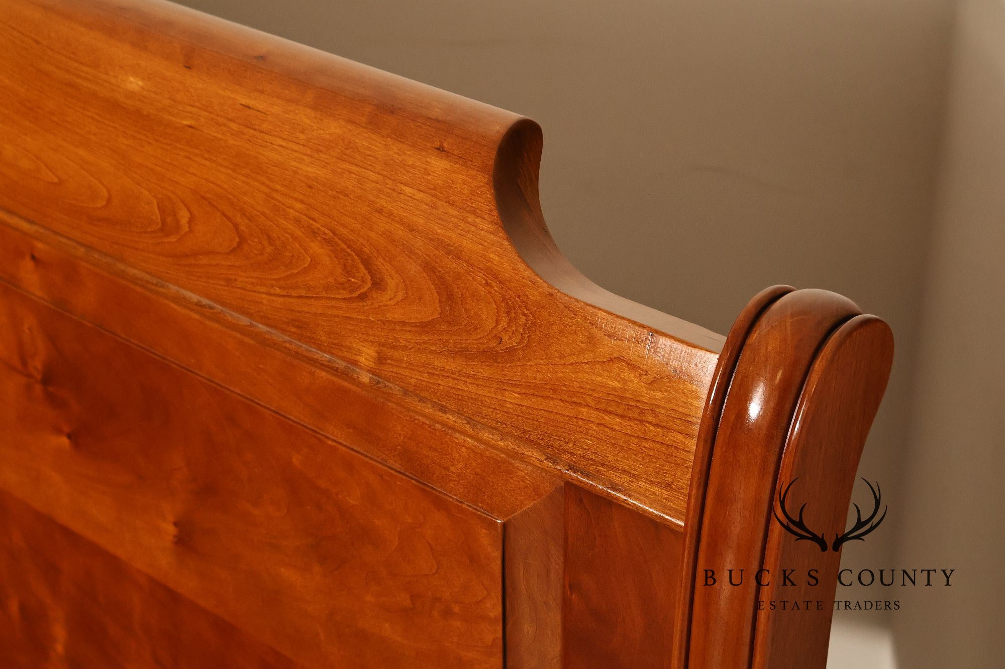 Stickley Solid Cherry Full Size Sleigh Bed
