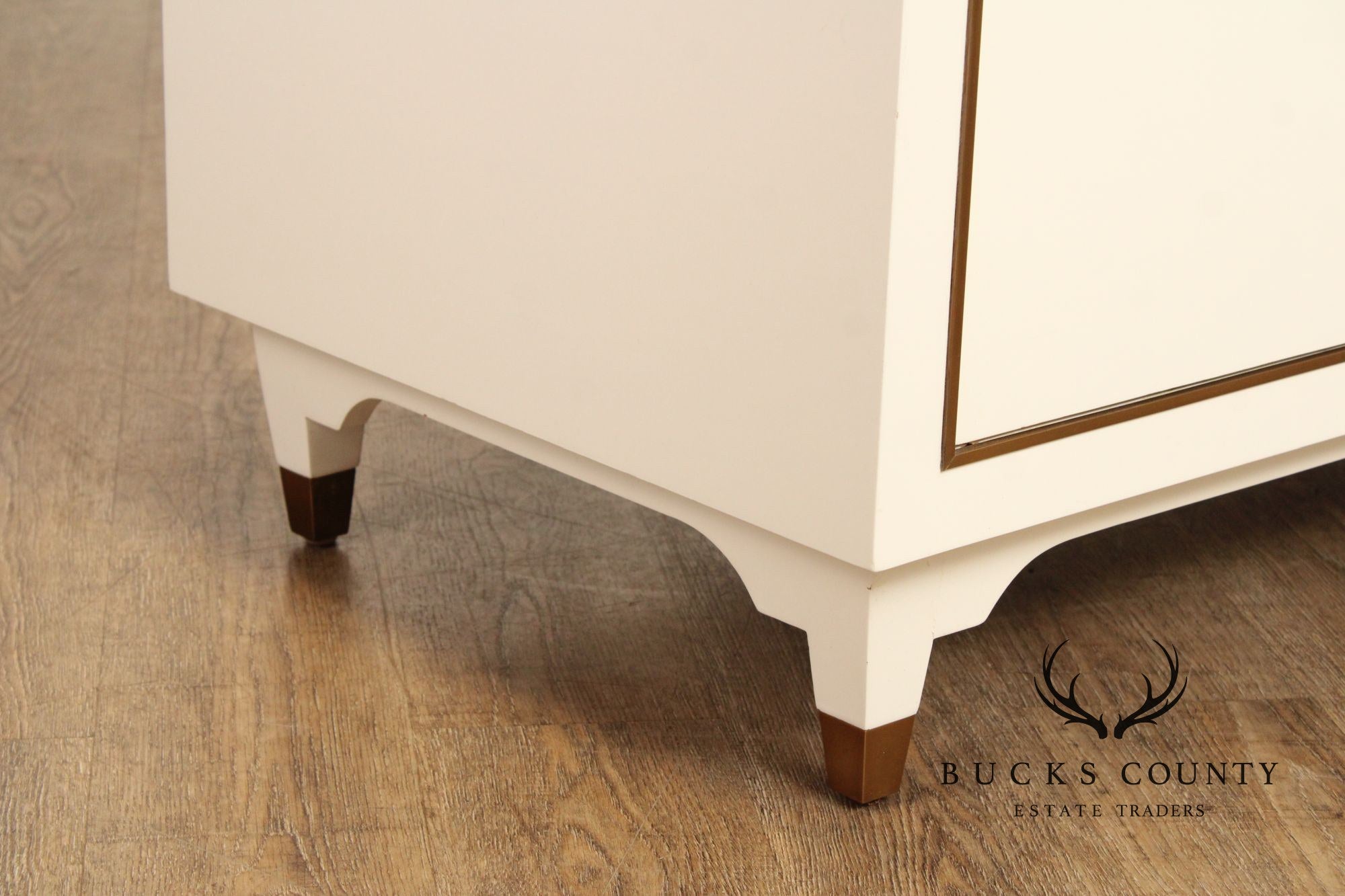 Alden Parkes 'Allegra' White Lacquered Chest of Drawers