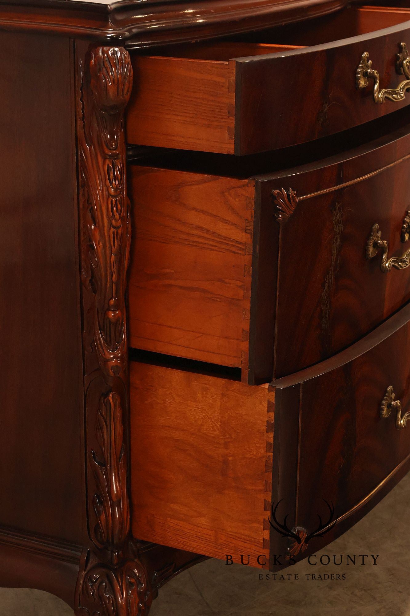 Vintage 1940s Mahogany Chest of Drawers