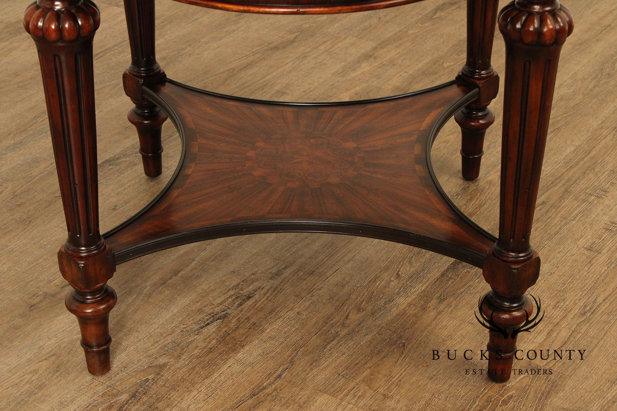 Theodore Alexander Italian Regency Style Inlaid Center Table