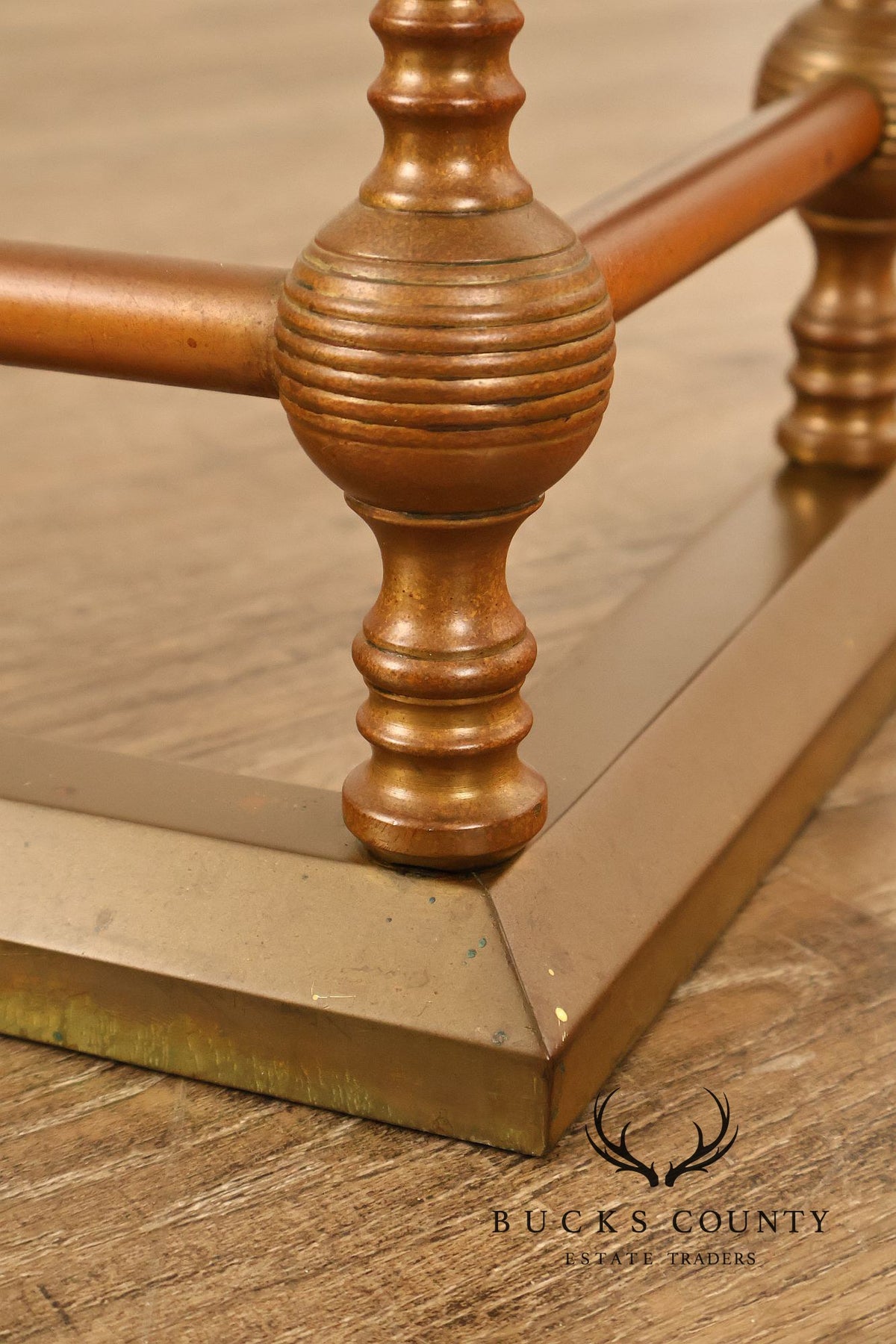 Traditional Brass Tone Fireplace Fender