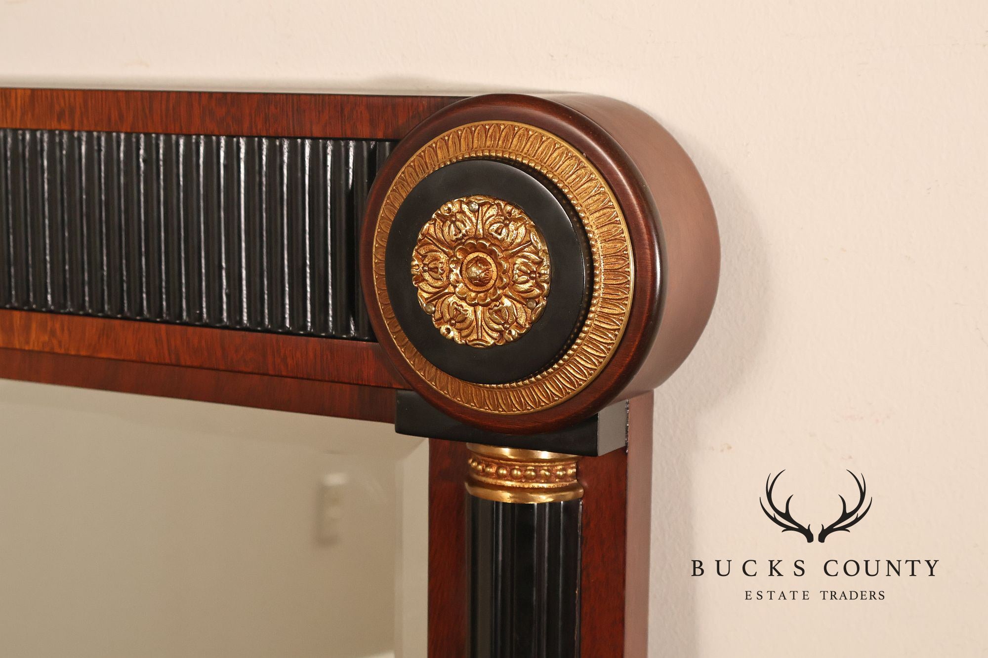 Mariner Fine Furniture Empire Style Mahogany Frame Wall Mirror