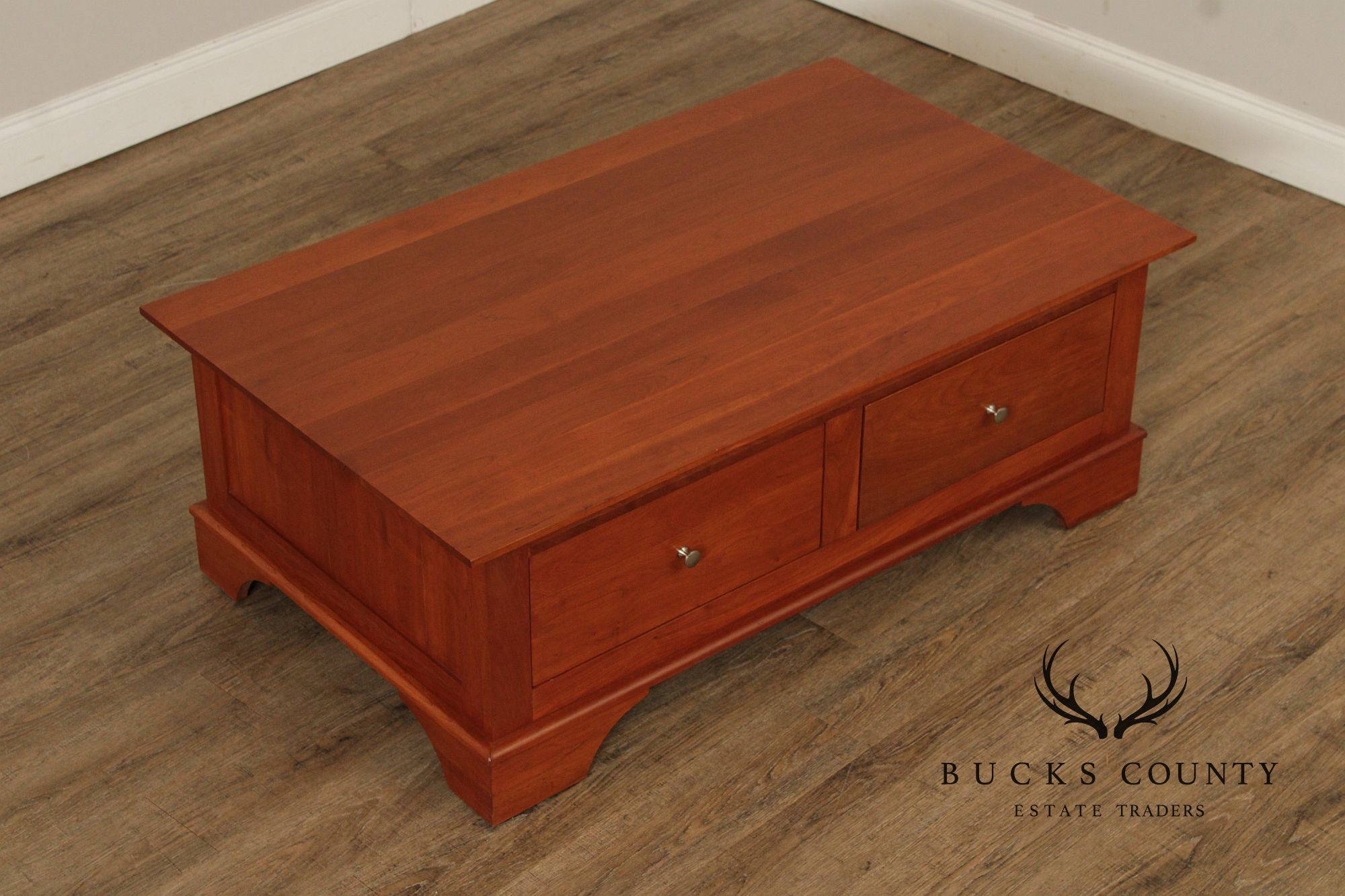 Nichols and Stone Cherry Storage Coffee Table