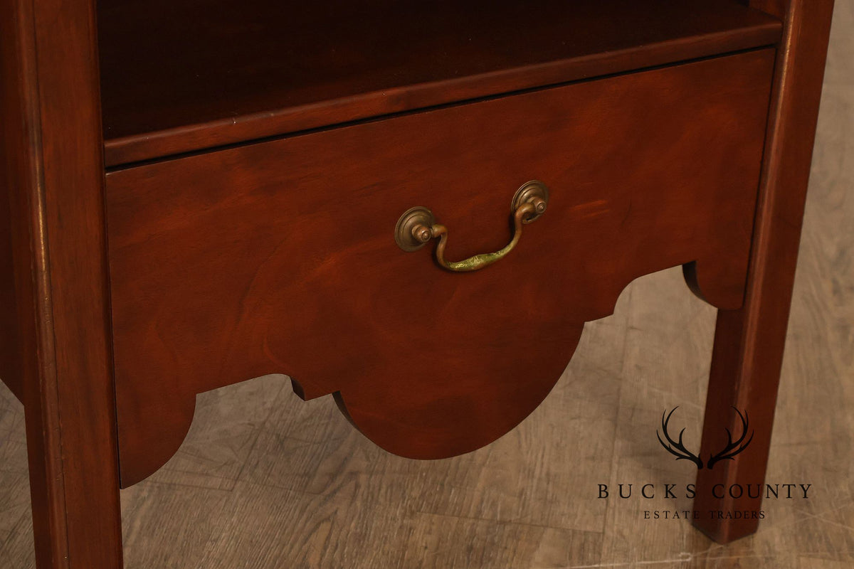 Custom Made Traditional One-Drawer Bedside Nightstand By Mark A. Krebs