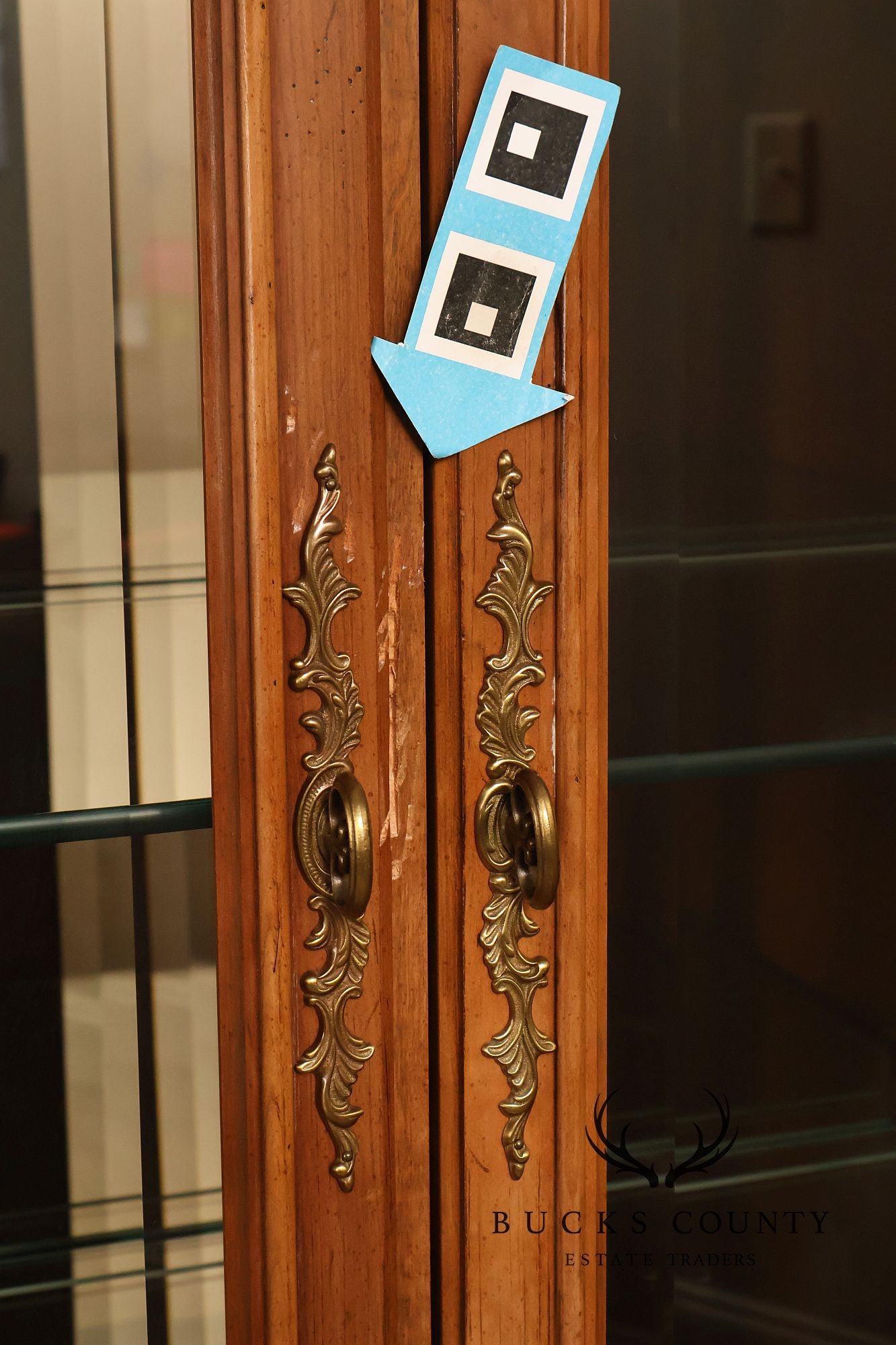 Century Furniture French Provincial Style Fruitwood Lighted China Cabinet
