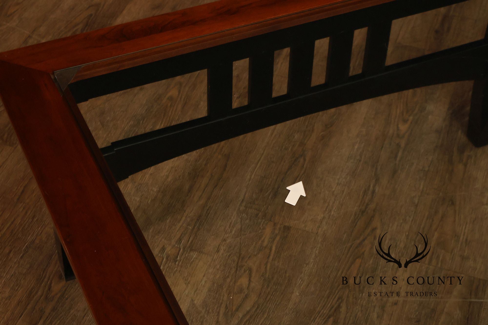 Ethan Allen American Impressions Cherry Glass Top Coffee Table