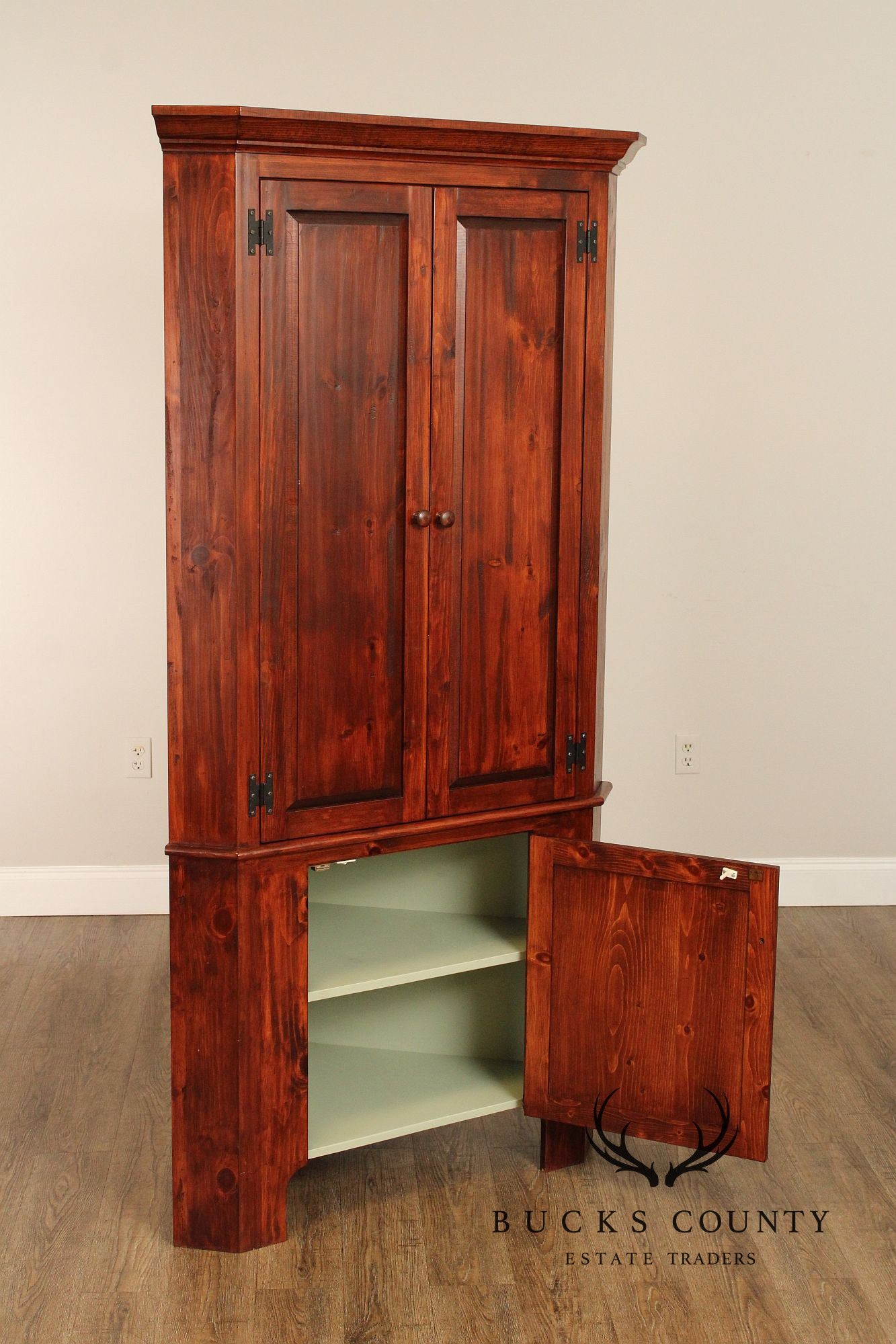 Custom Quality Pine Corner Cupboard