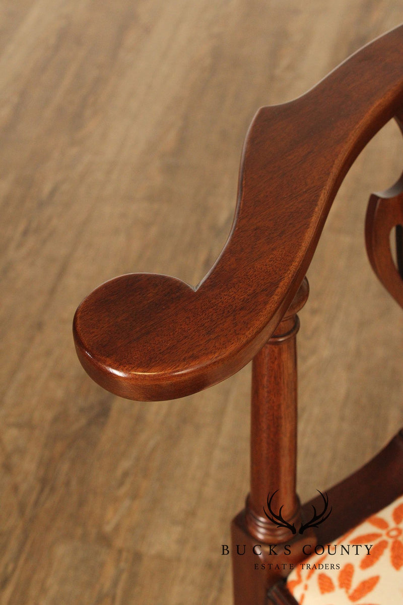 Henkel Harris 'SPNEA' Chippendale Style Mahogany Corner Chair