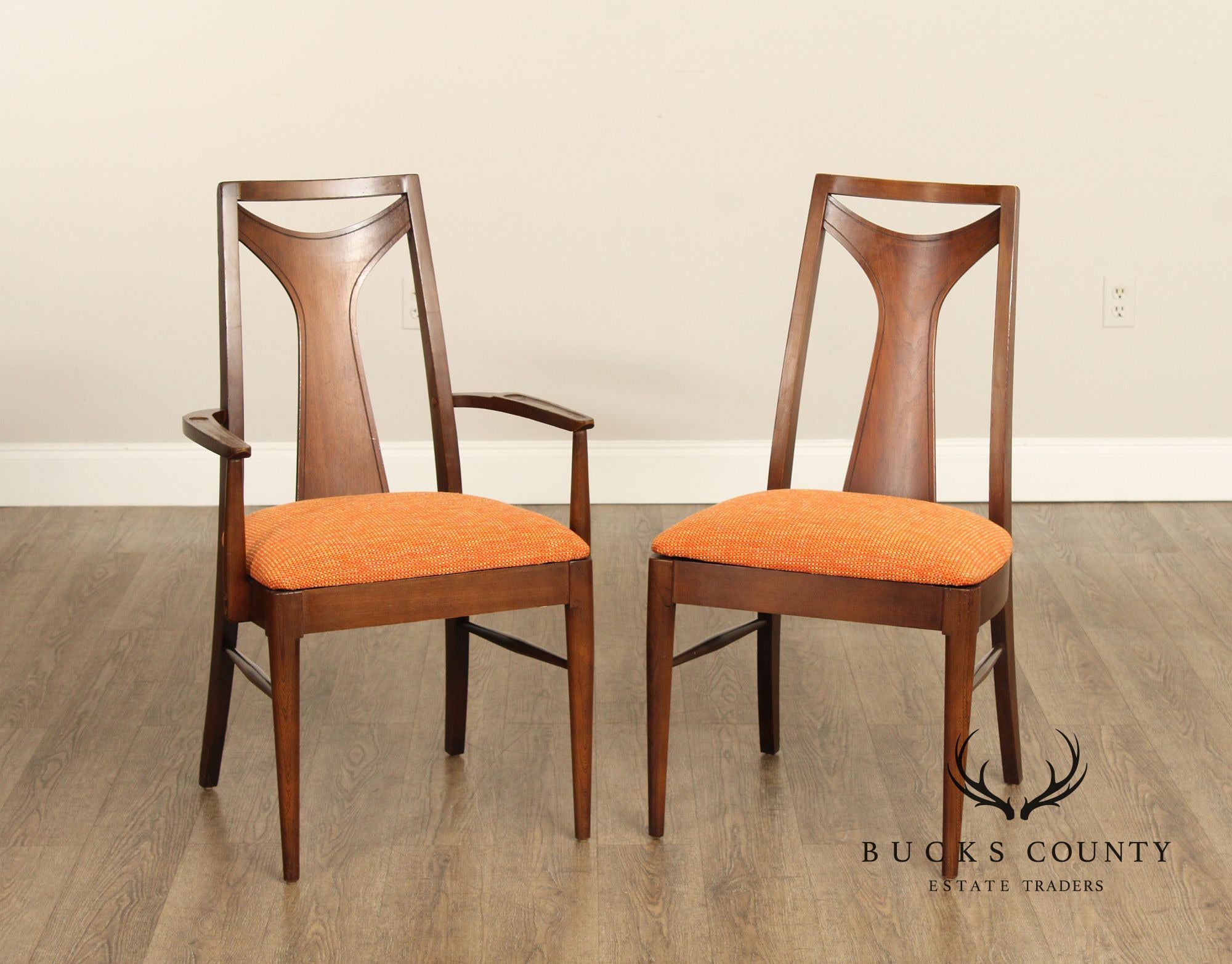 Kent Coffey 'Perspecta' Mid Century Modern Set of Six Dining Chairs