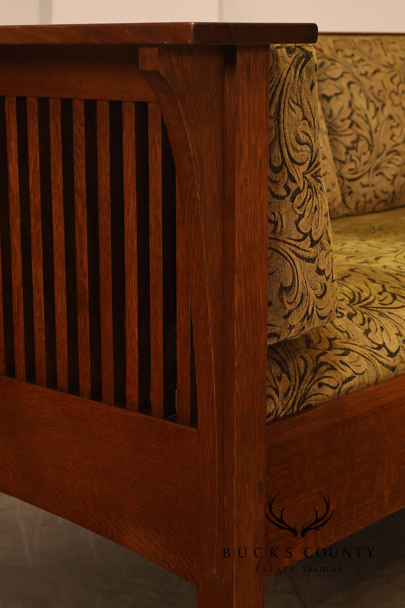 Stickley Mission Collection Oak Prairie Settle