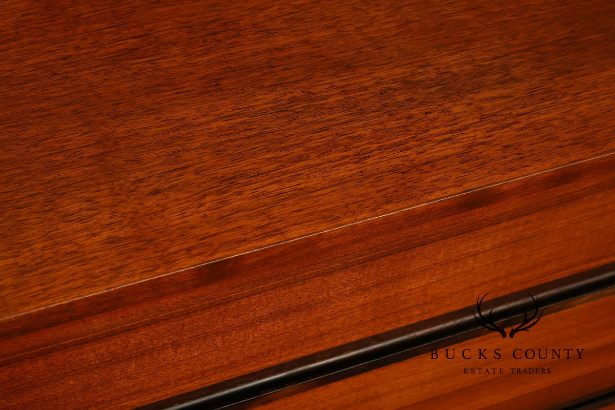 Calvin Mid Century Modern Cane Door Teak Dresser