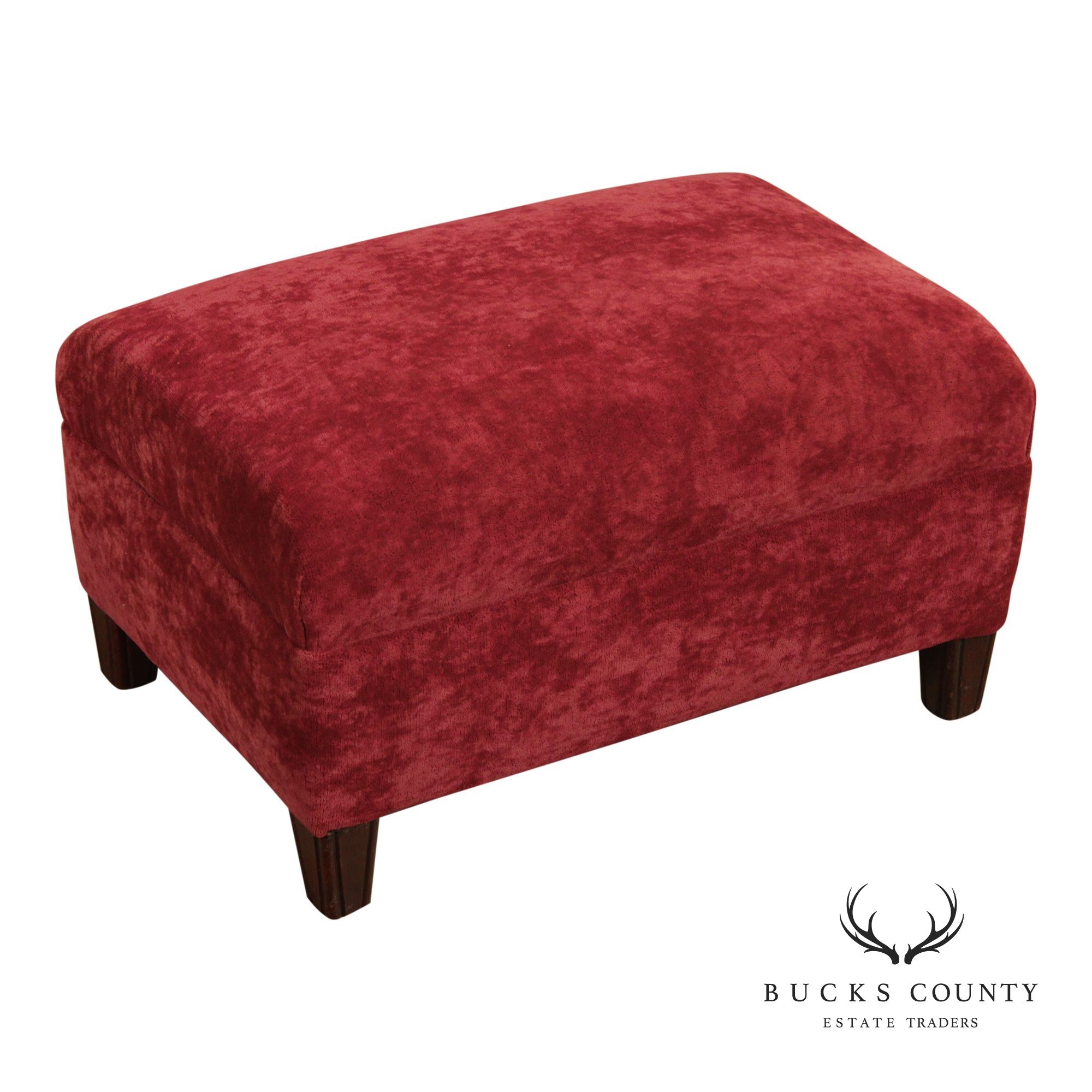 Vintage Upholstered Ottoman