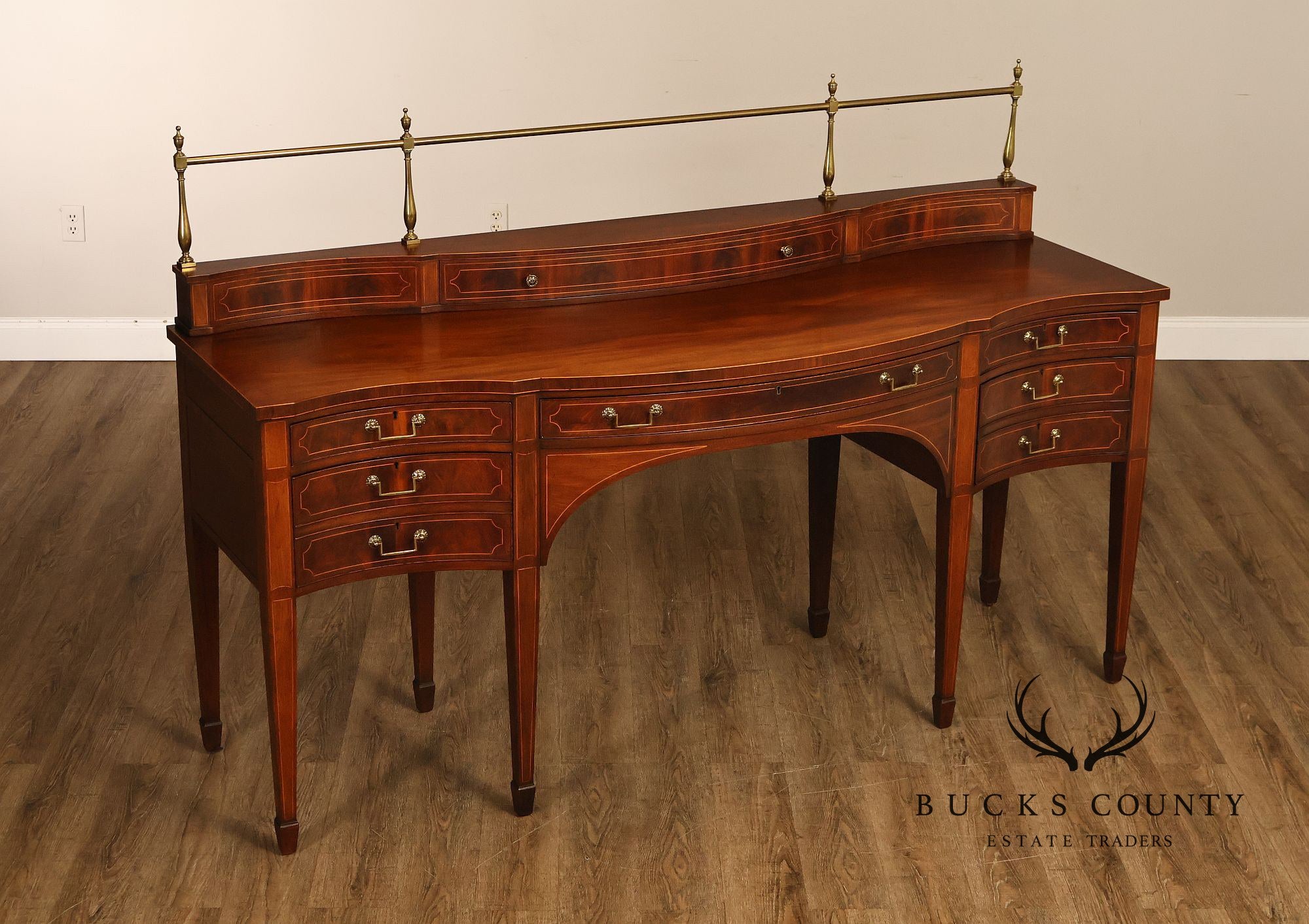 1940's Baker Regency Style Mahogany Sideboard