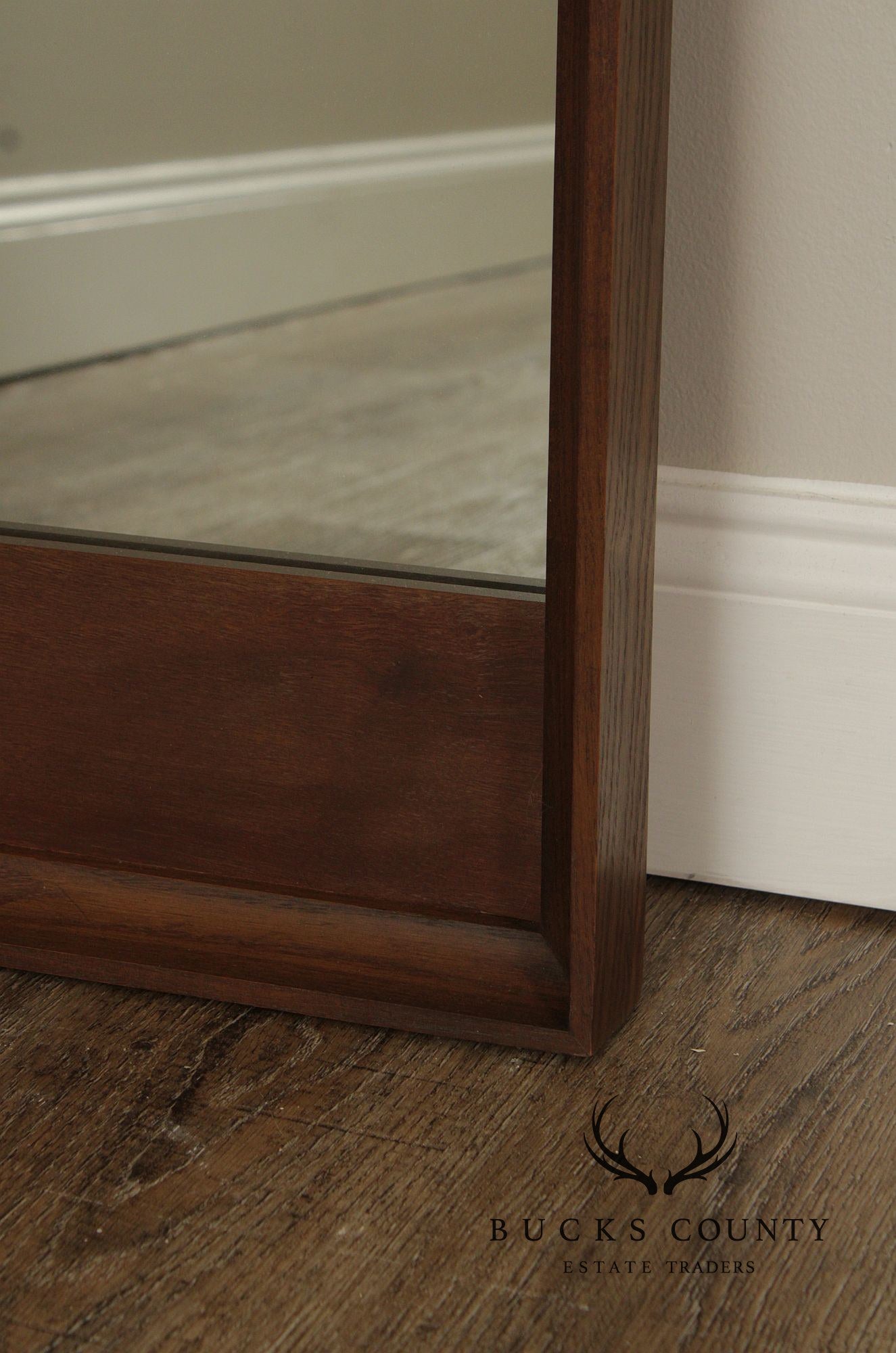 Mid Century Modern Pair of Walnut Mirrors