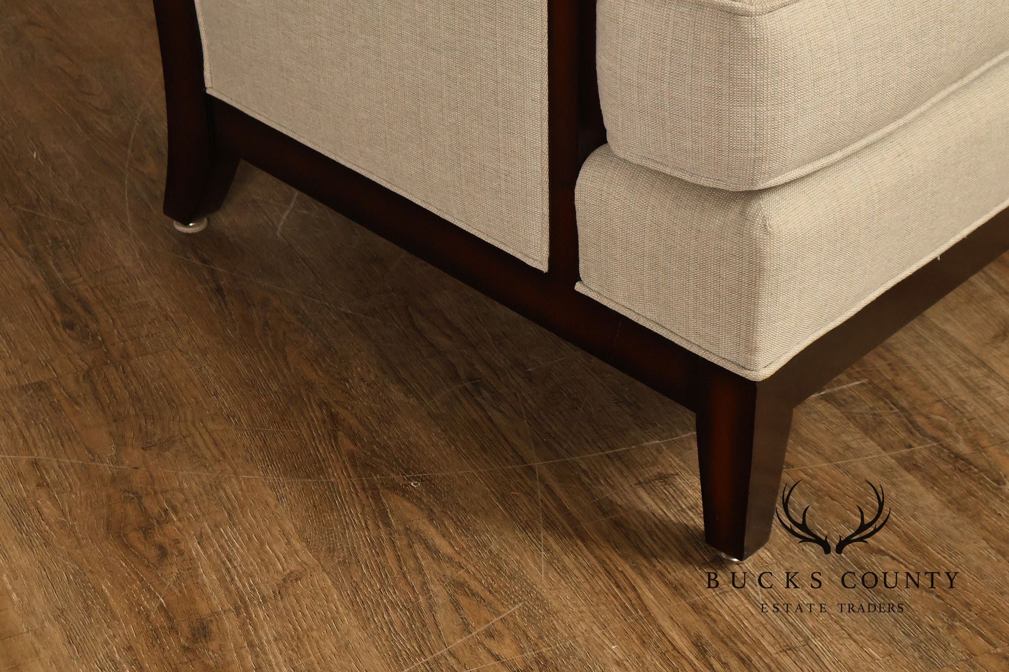 Baker Milling Road Collection Pair Of Transitional Lounge Chairs