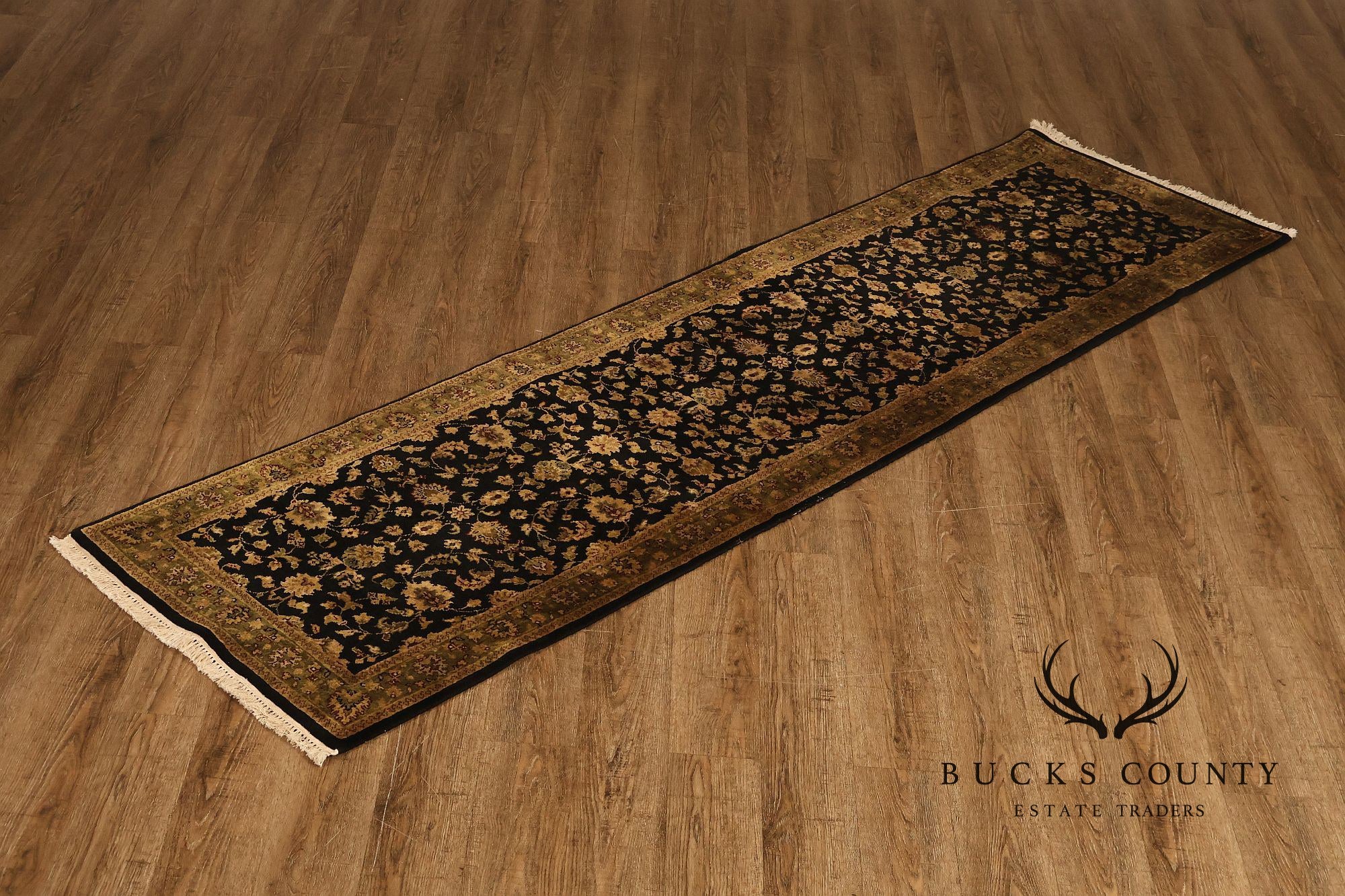 Hand Knotted Traditional Wool Floral Runner Rug