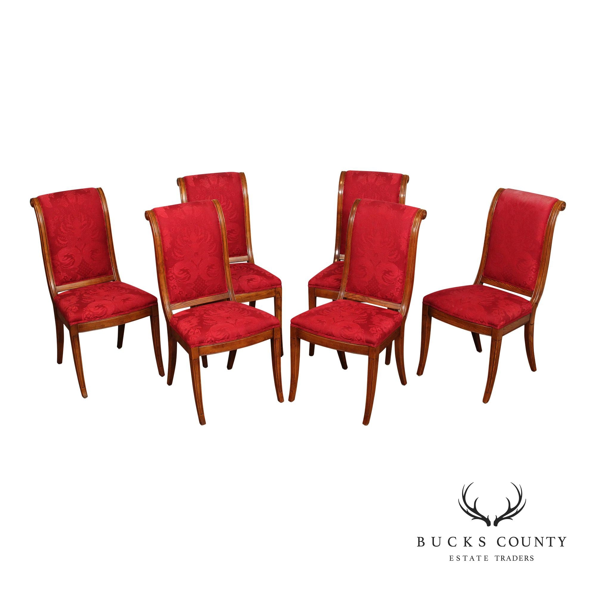 Henredon Charles X Empire Style Set of Six Dining Chairs