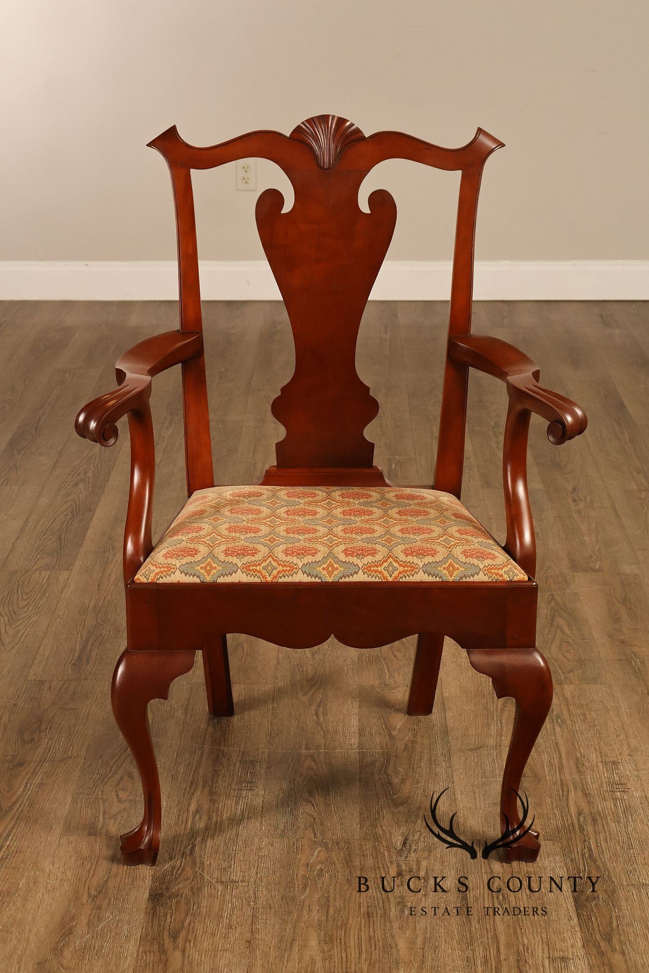 Irion Company Queen Anne Style Cherry Dining Chairs Set Of Six