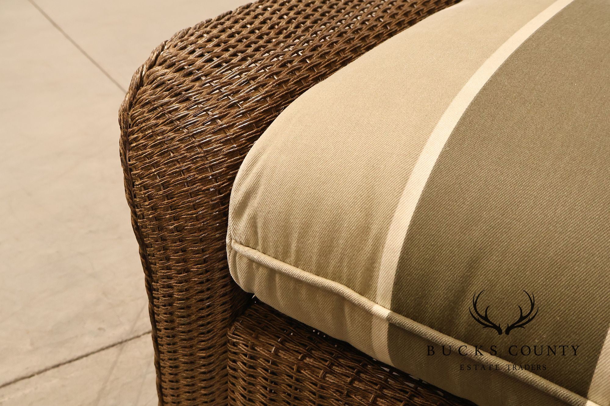 Lloyd Flanders 'Reflections' Outdoor Wicker Ottoman