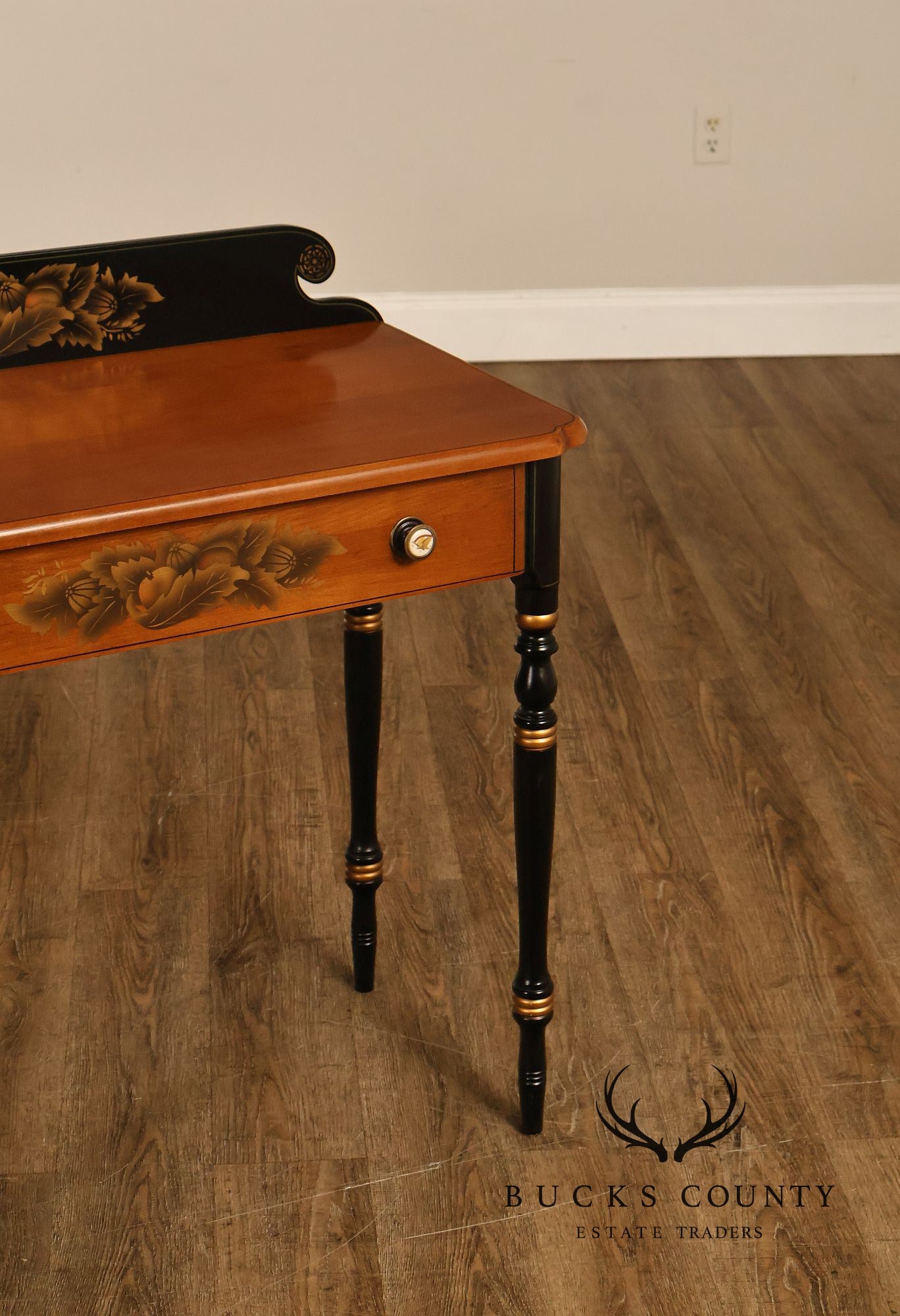 Hitchcock Vintage Ebonized Maple Writing Desk