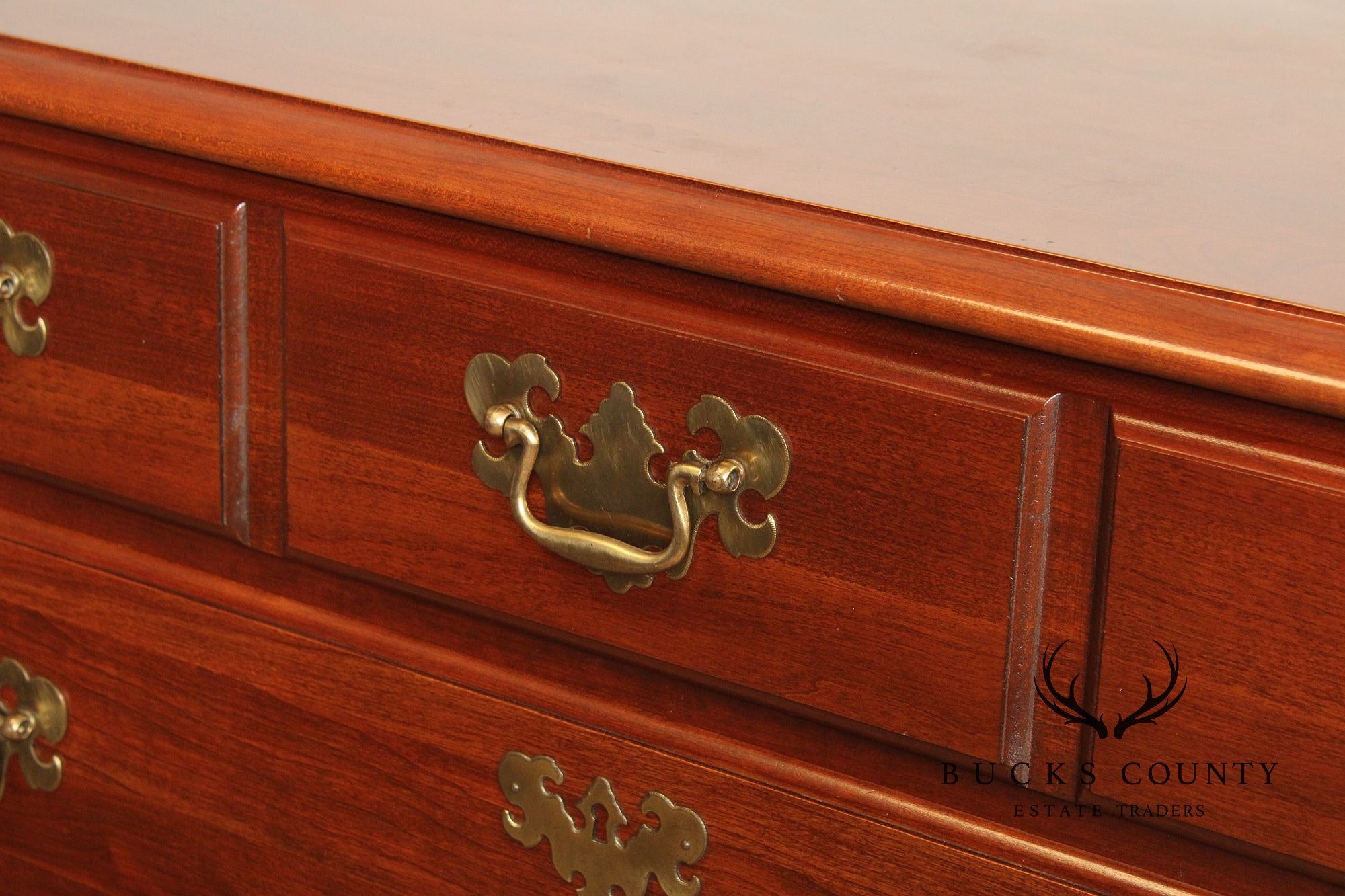 Pennsylvania House Chippendale Style Cherry Chest on Chest