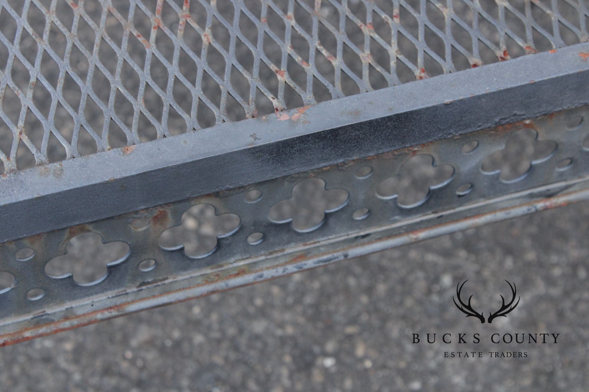 Vintage Wrought Iron Outdoor Coffee Table