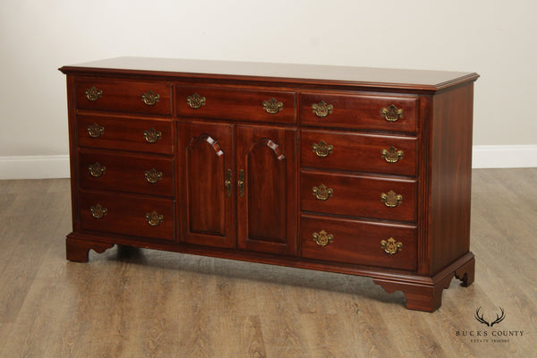 Knob Creek Chippendale Style Solid Cherry Long Dresser