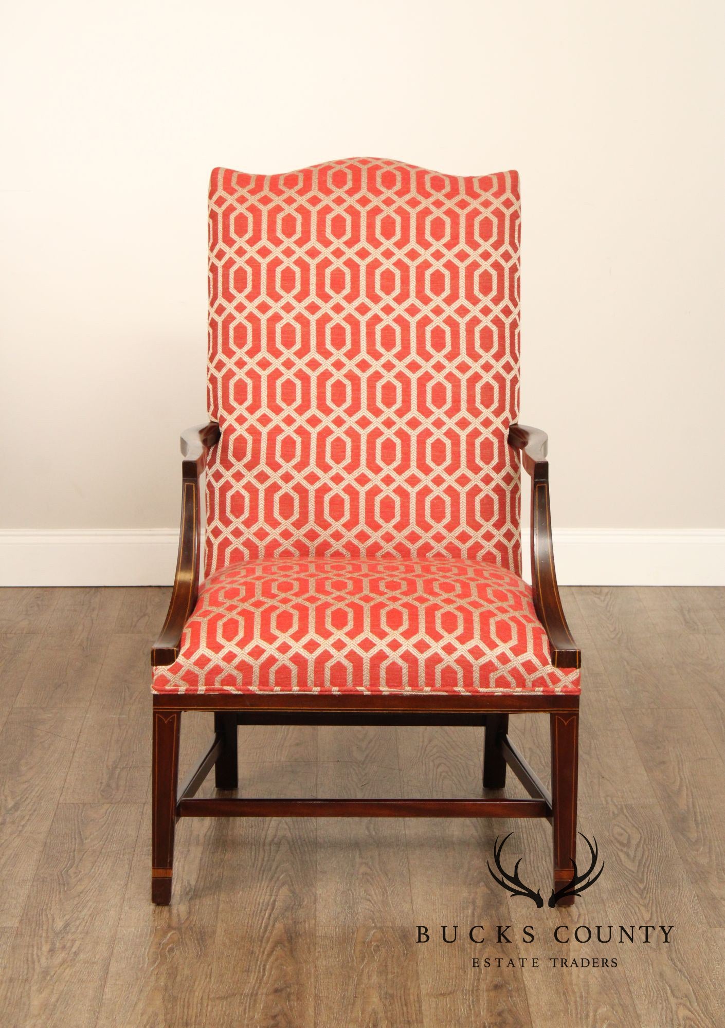 Kittinger Federal Style Mahogany Inlaid Armchair