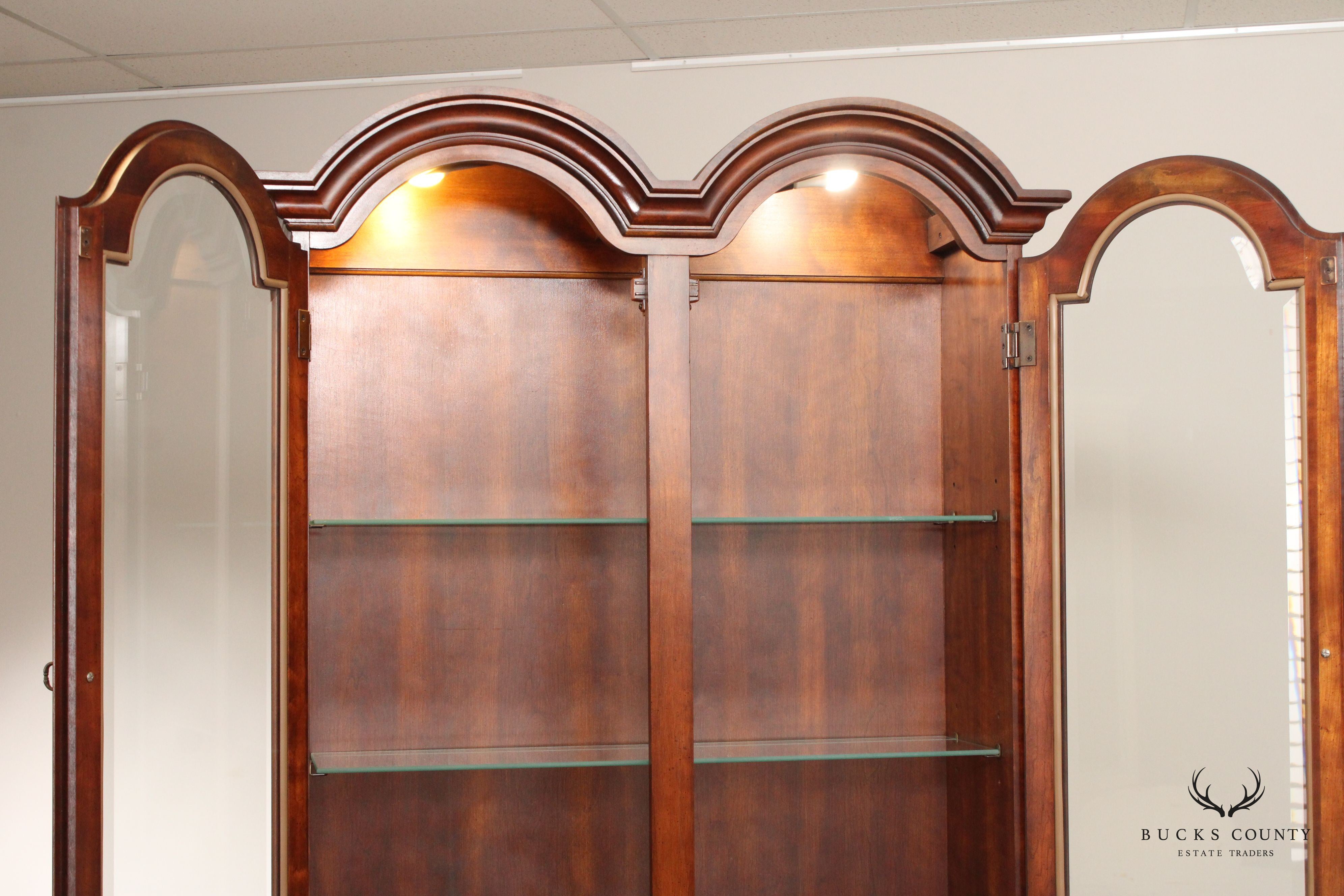 Georgian Style Cherry Blockfront Secretary Desk