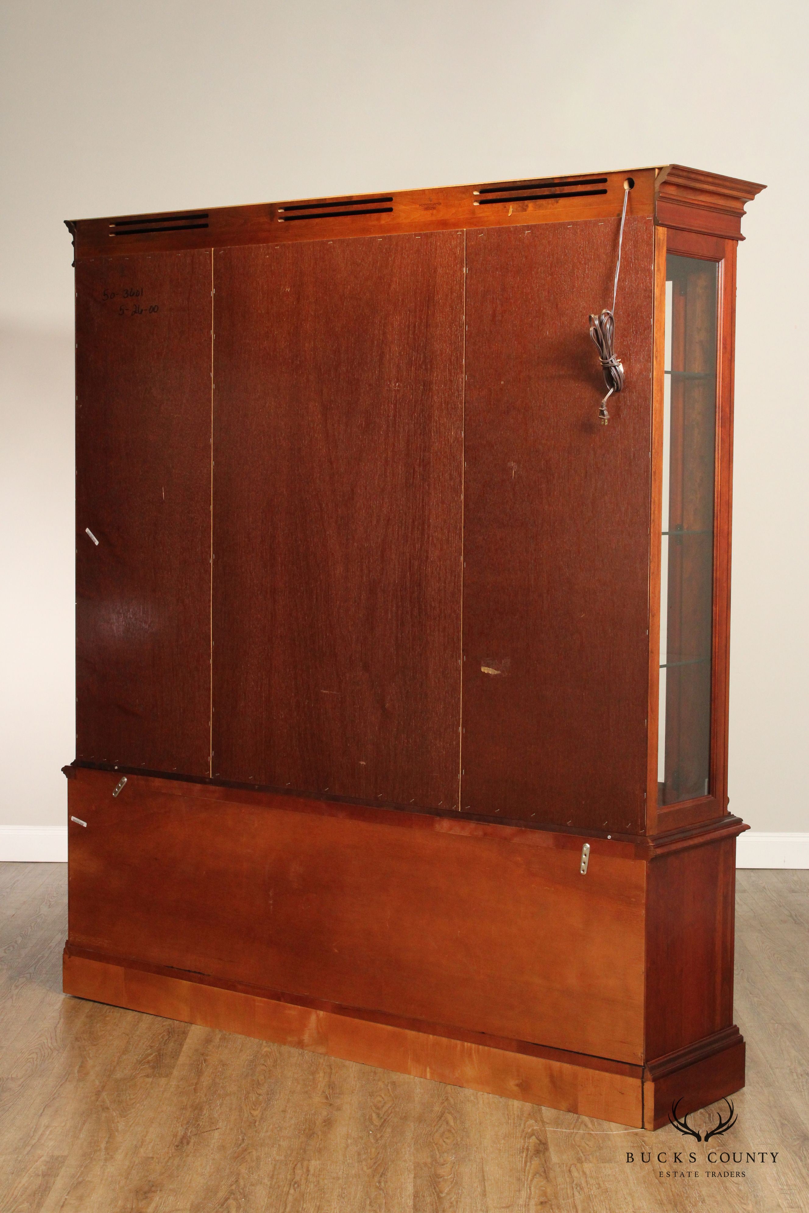 Pennsylvania House Large Cherry China Display Cabinet