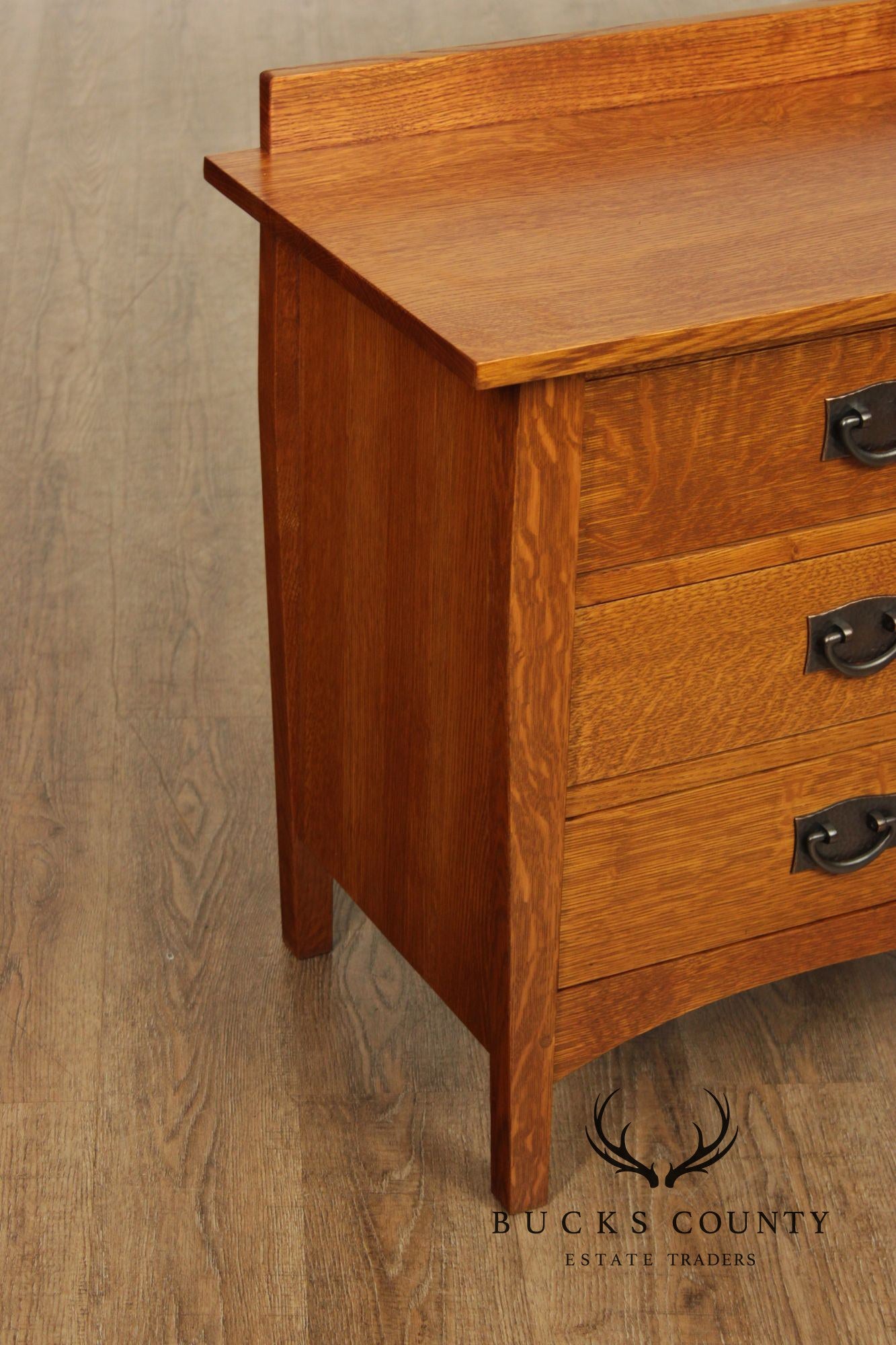 Stickley Mission Collection Harvey Ellis Oak Three Drawer Nightstand