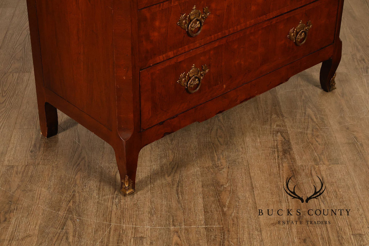 Henredon French Louis XV Style Walnut Chest of Drawers