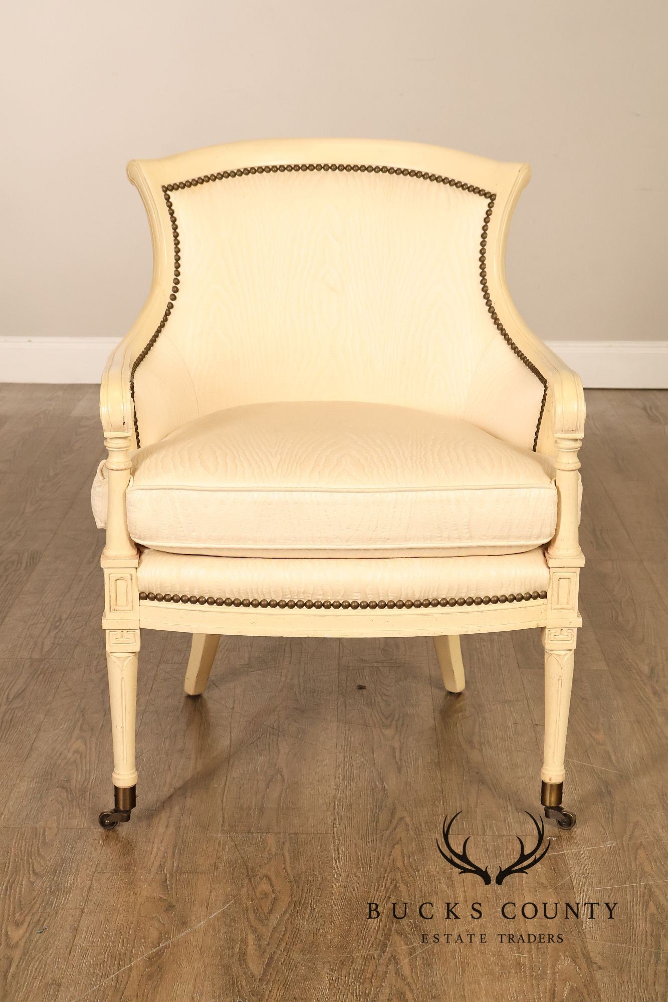 Henredon French Directoire Style Painted Armchair
