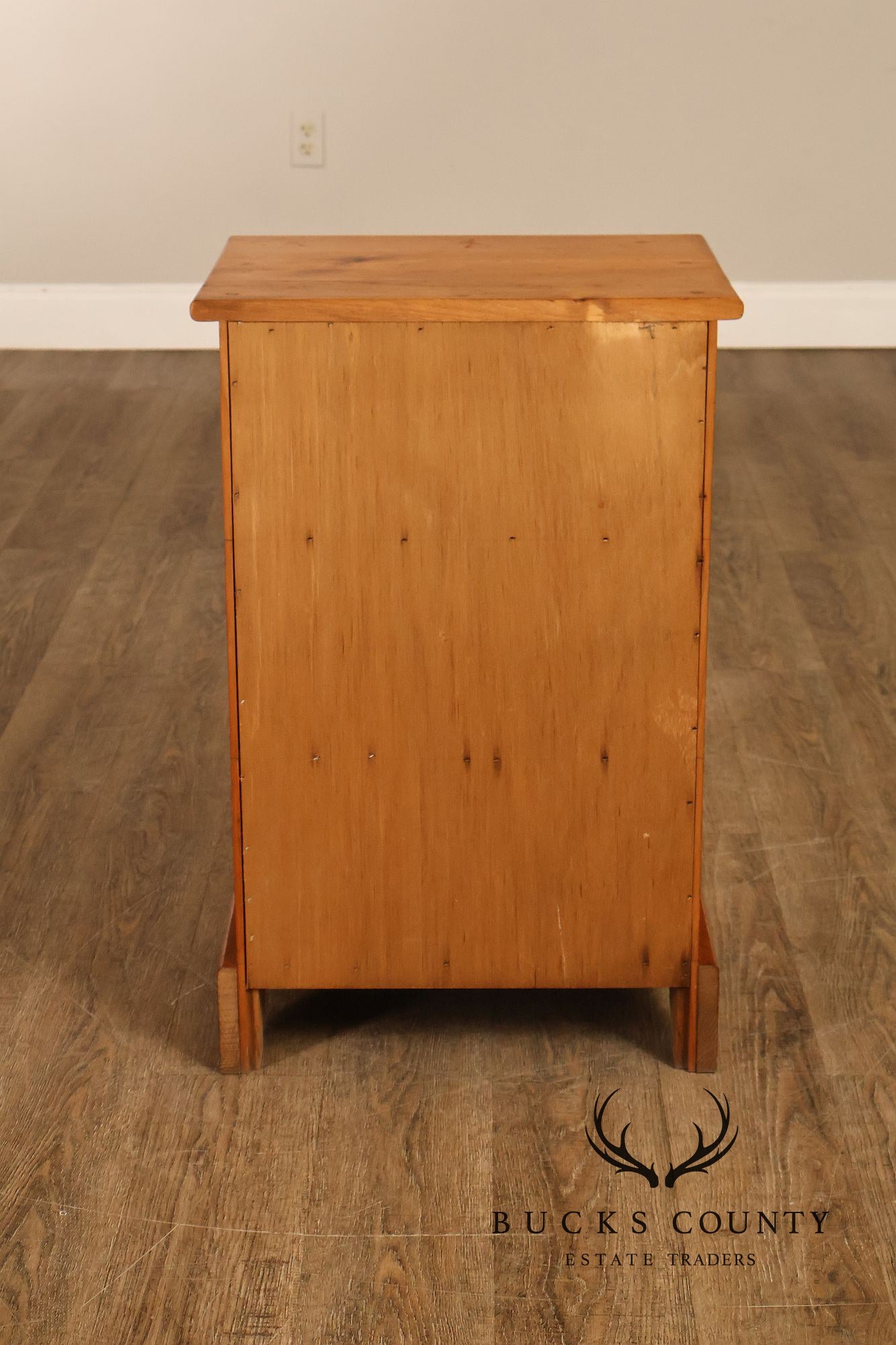 Rustic Pine Four-Drawer Nightstand