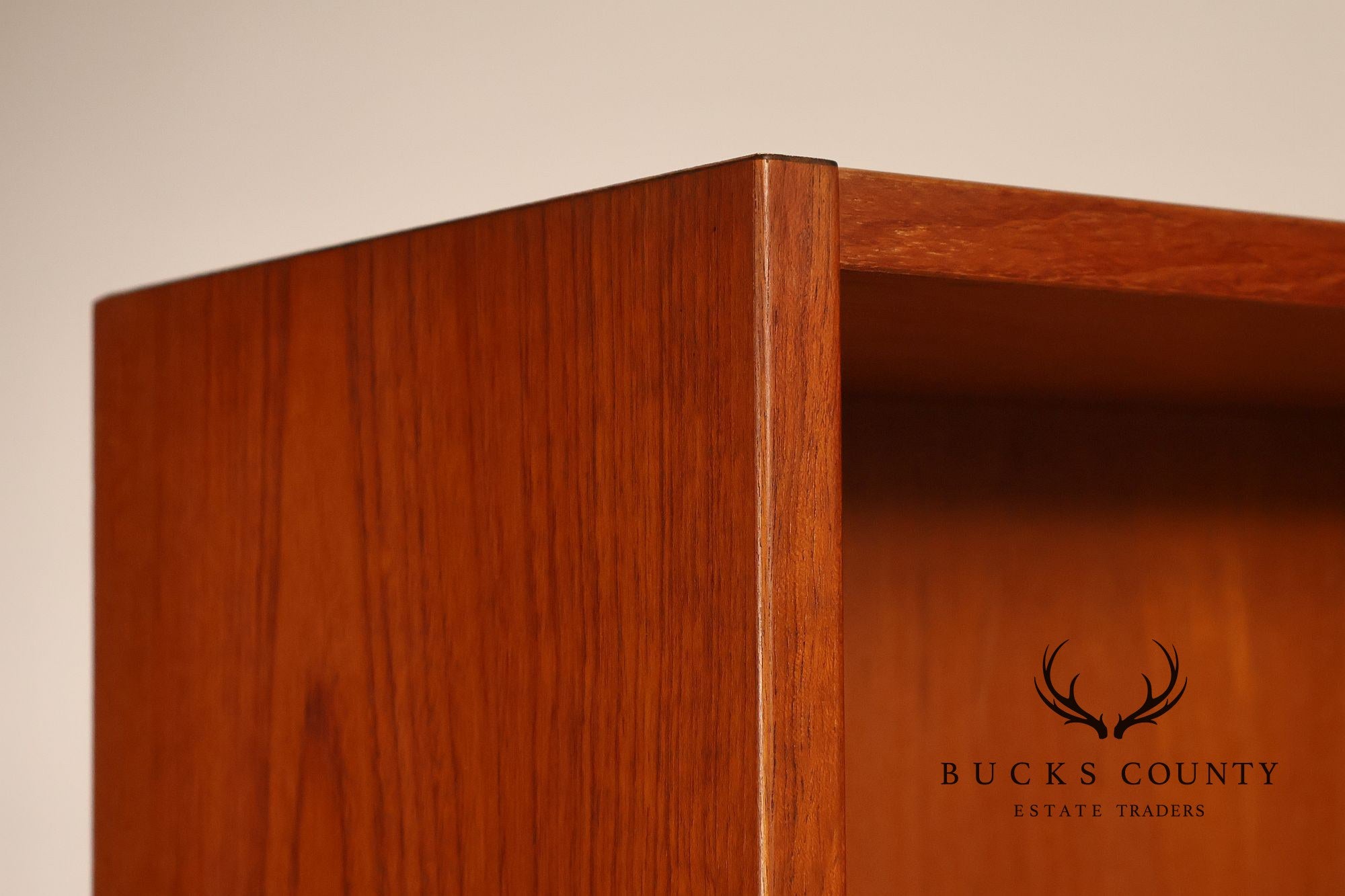 Danish Modern Teak Bookcase Hutch
