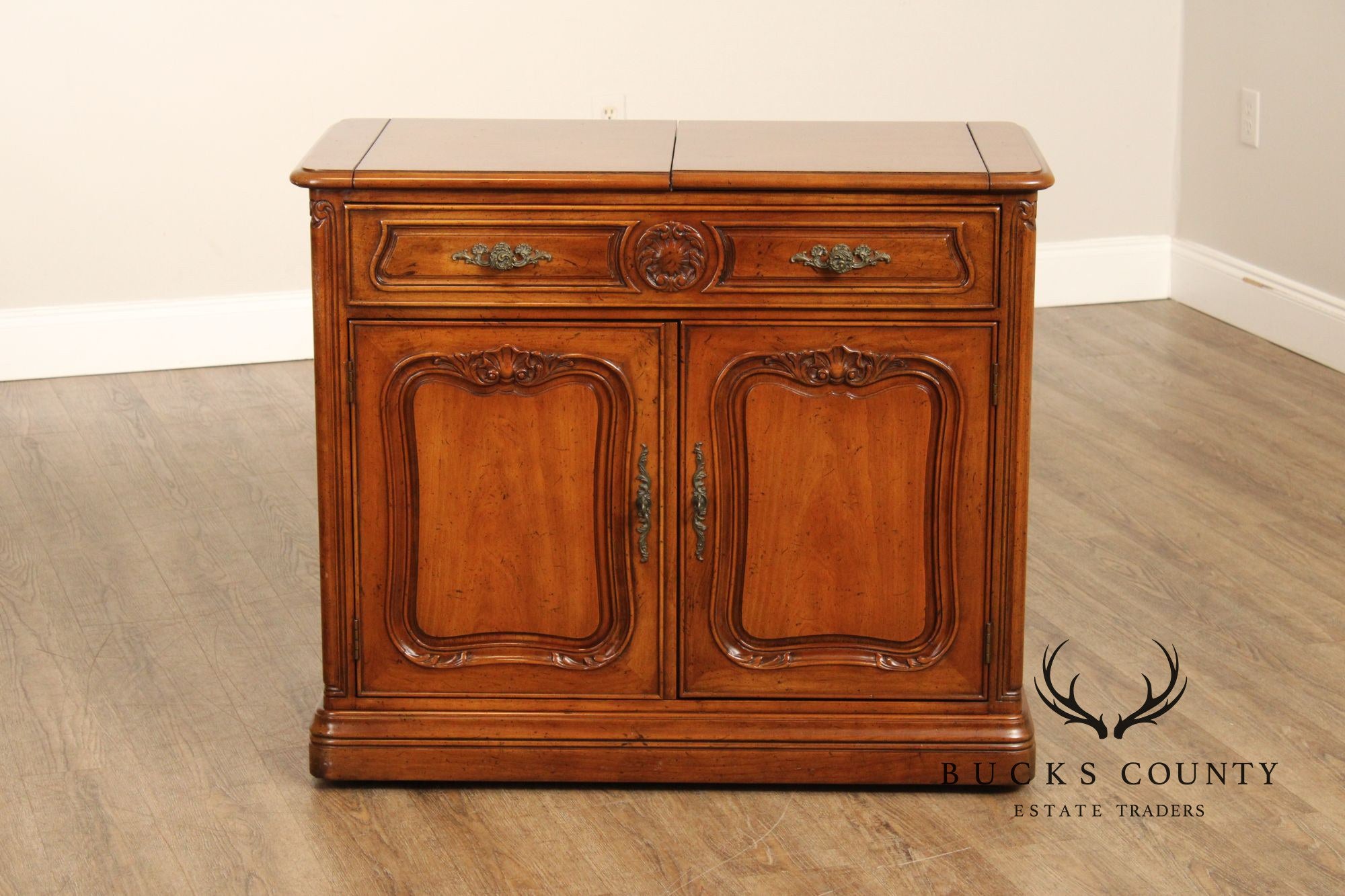 Henredon French Provincial Style Flip Top Server