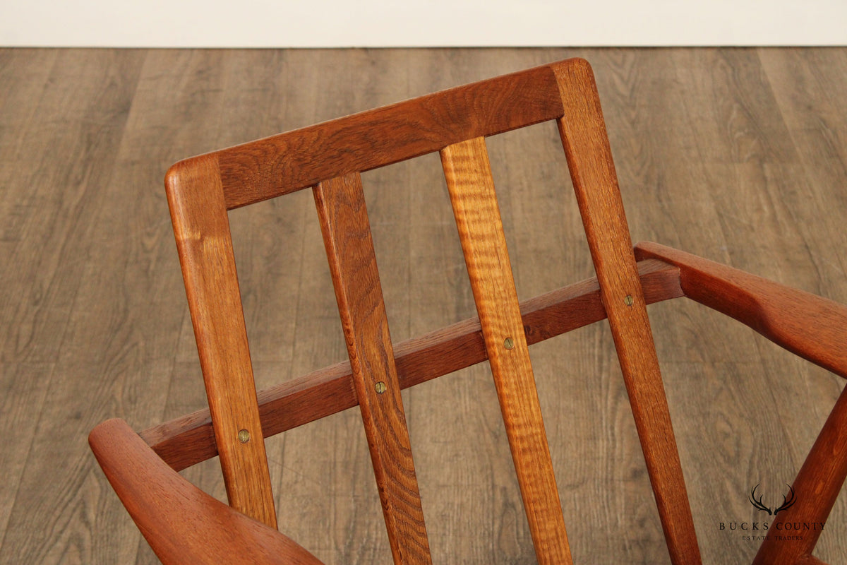 Hans Wegner For Getama Danish Modern Teak GE-240 Cigar Armchair