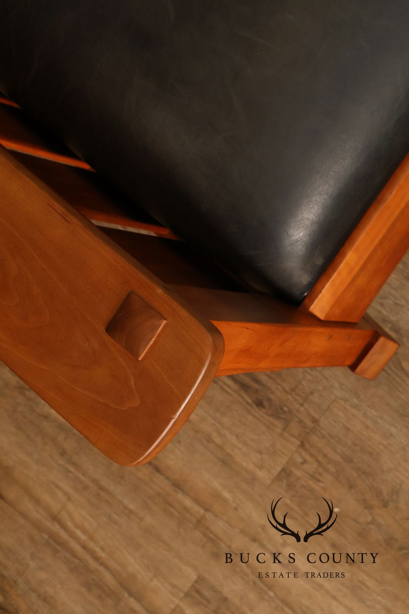 Stickley Mission Collection Cherry and Leather Rocker