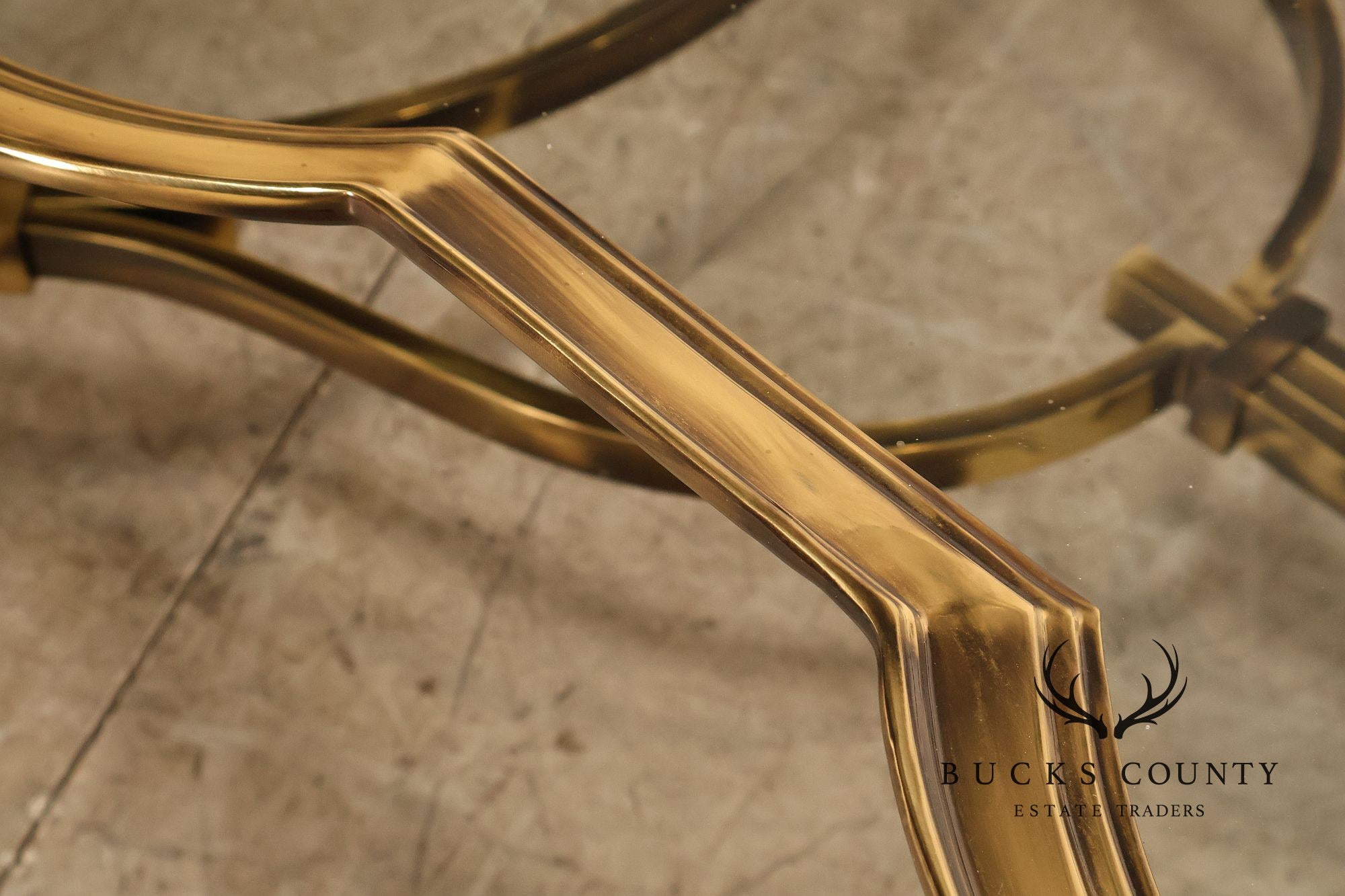 Maitland Smith Glass Top 'Venice' Coffee Table