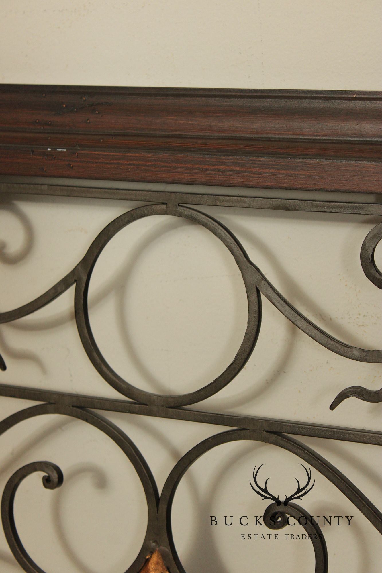 Spanish Baroque Style Partial Gilt Wrought Iron Wall Decor