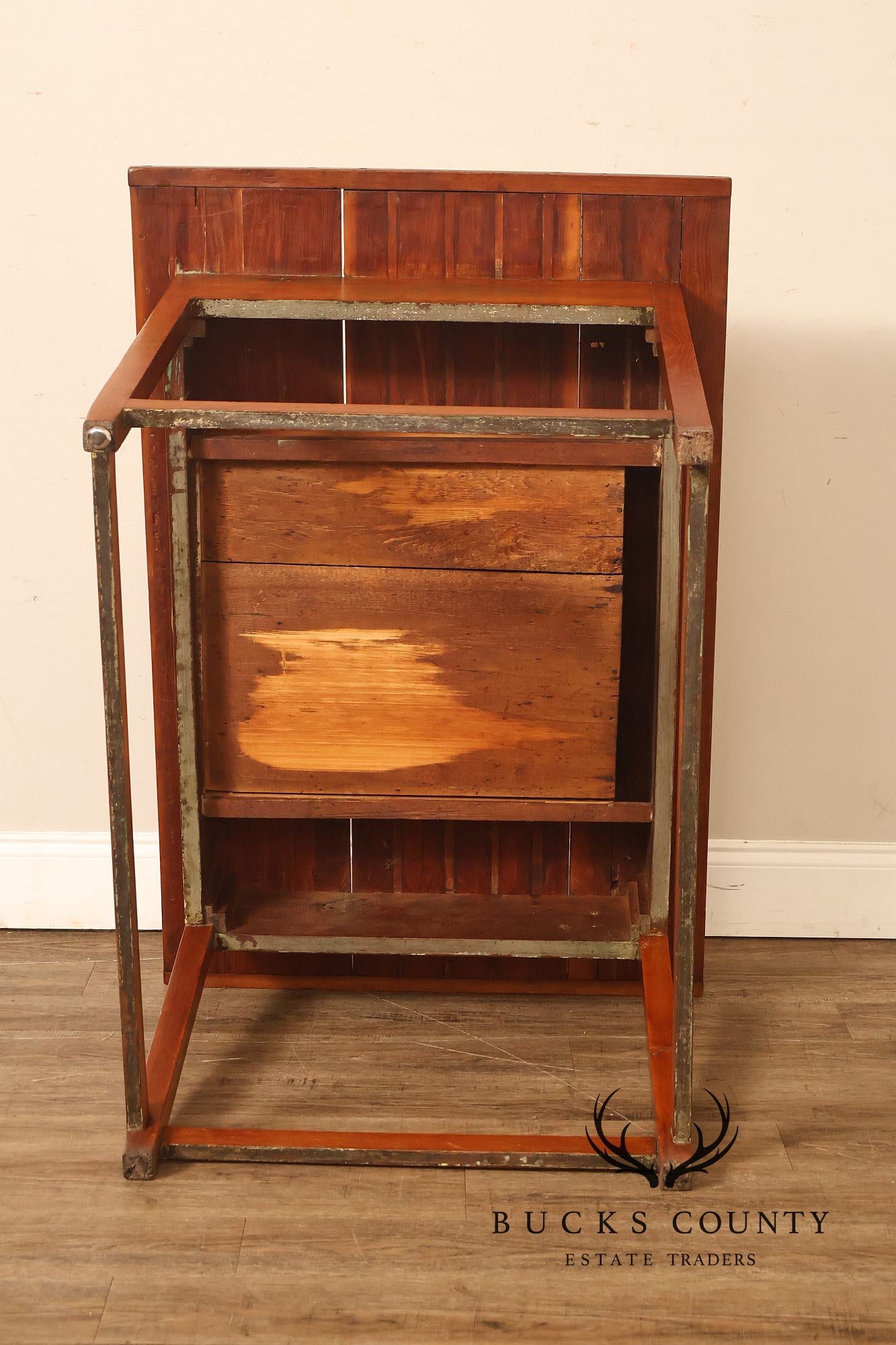 Antique Early American Plank Top Tavern Table