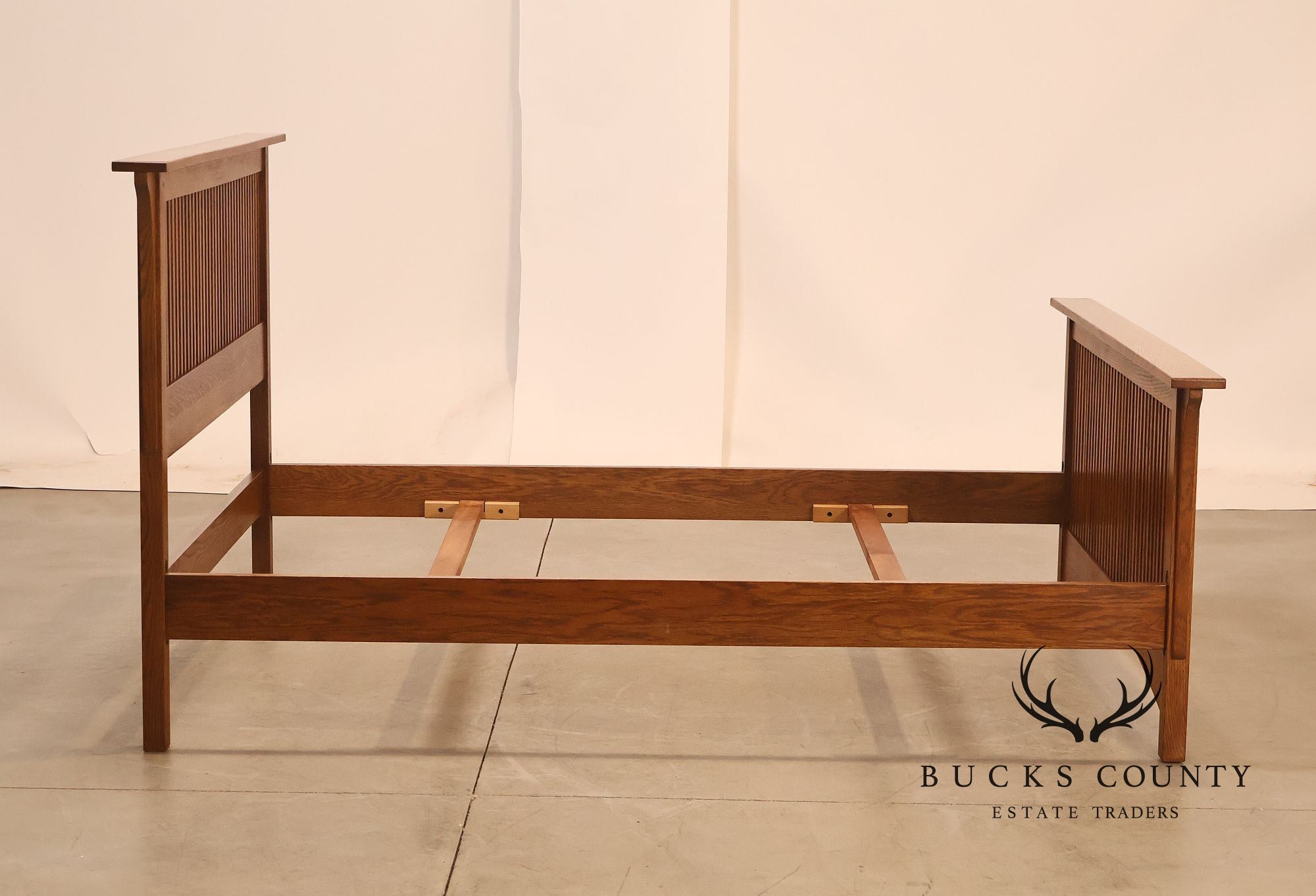 Stickley Mission Collection Oak Spindle Full Size Bed